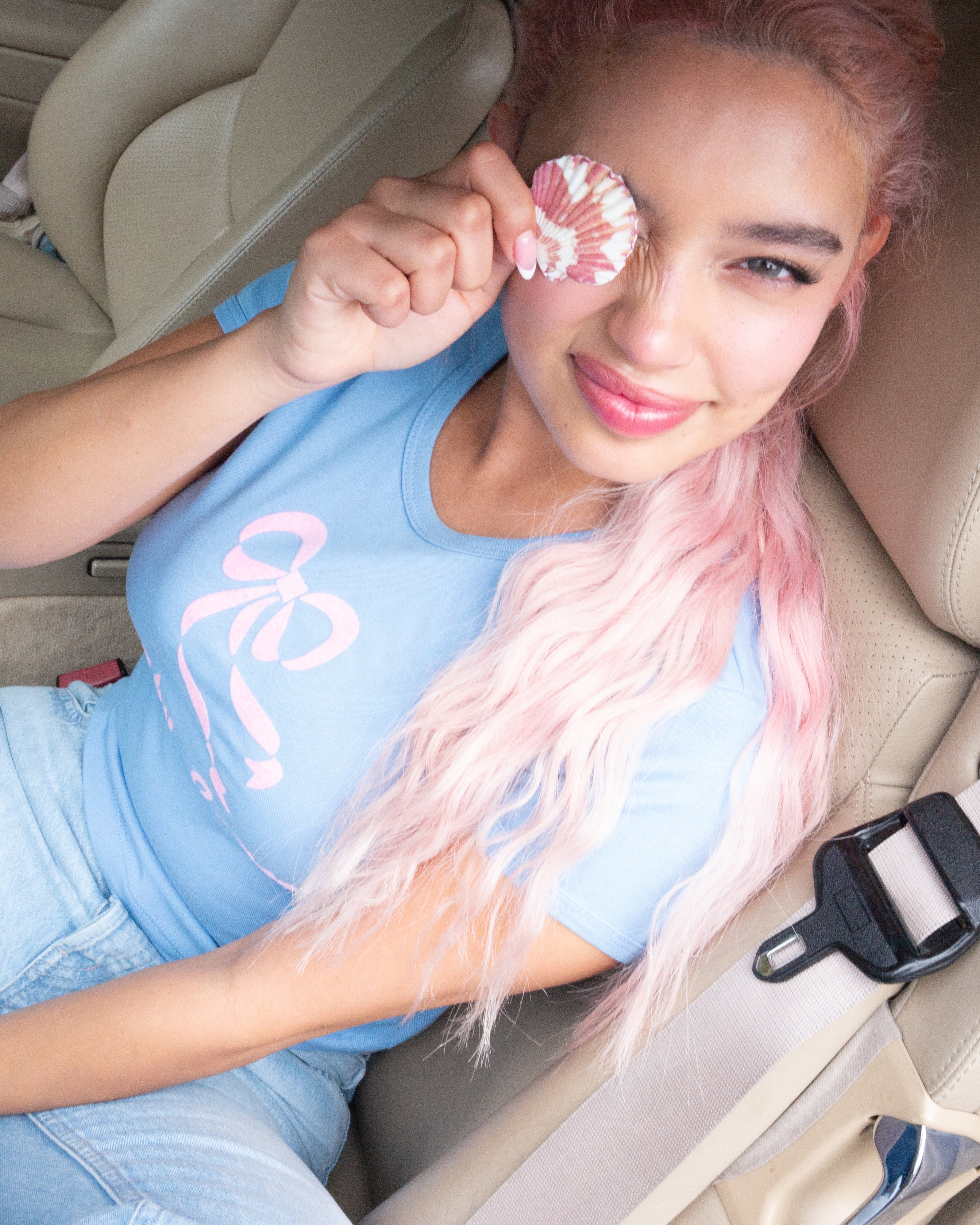 Baby Jean Tee - Powder