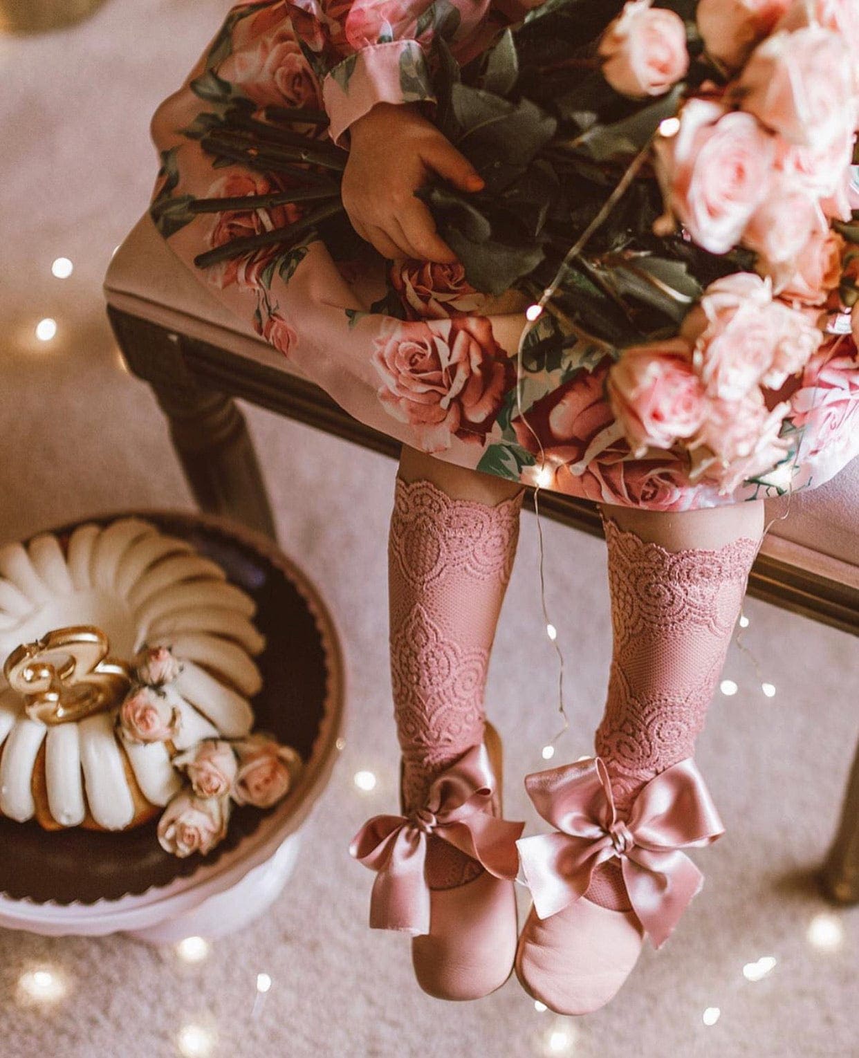 Alice Lace Socks - Pink - Petite Maison Kids