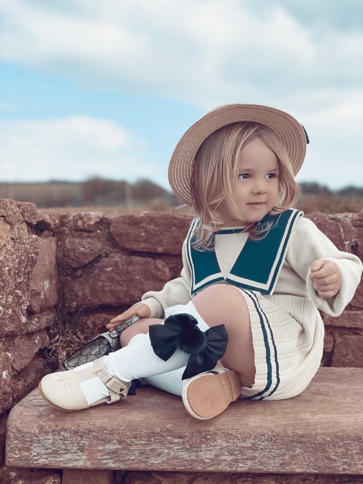 Lana Ruffle Socks with Poms and Bows - Petite Maison Kids