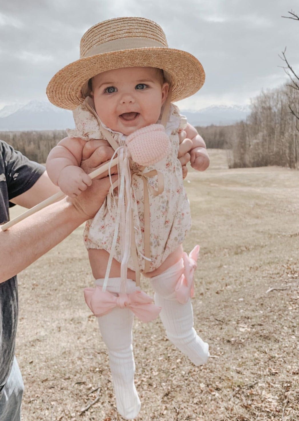 Abigail Satin Bow Socks - Petit Maison Kids