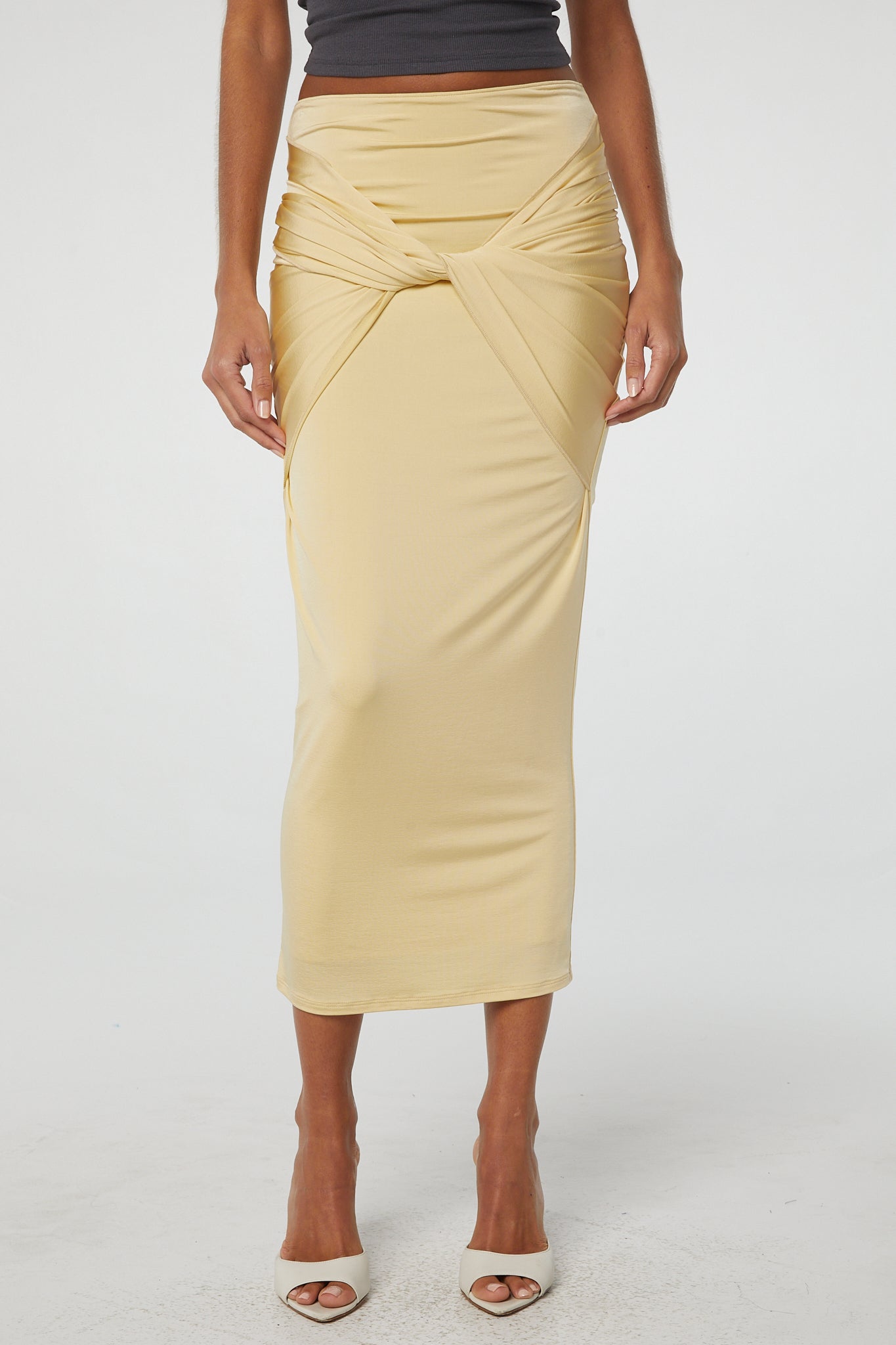 JANAE SKIRT BUTTERCREAM - The Line by K