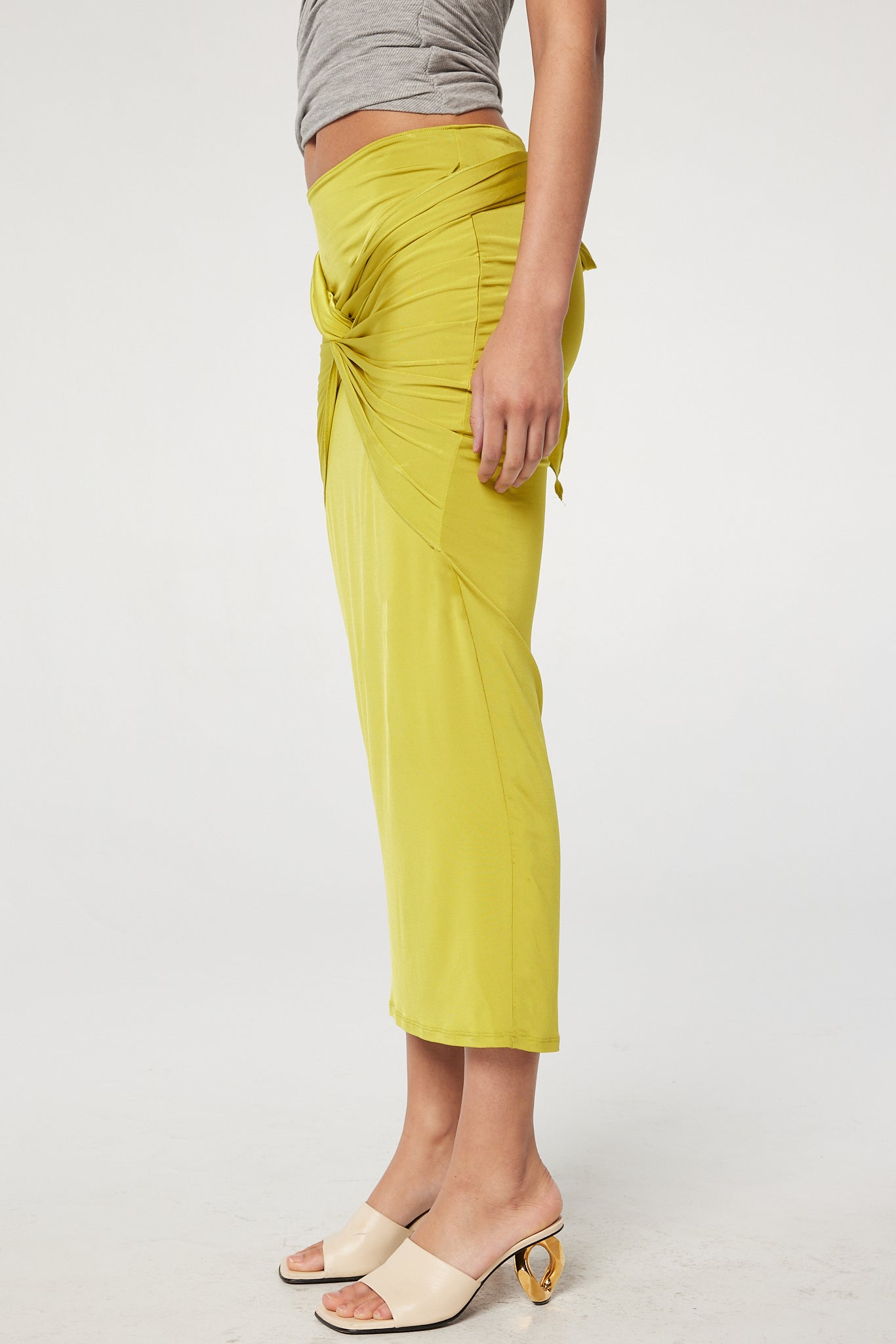 JANAE SKIRT CHARTREUSE - The Line by K
