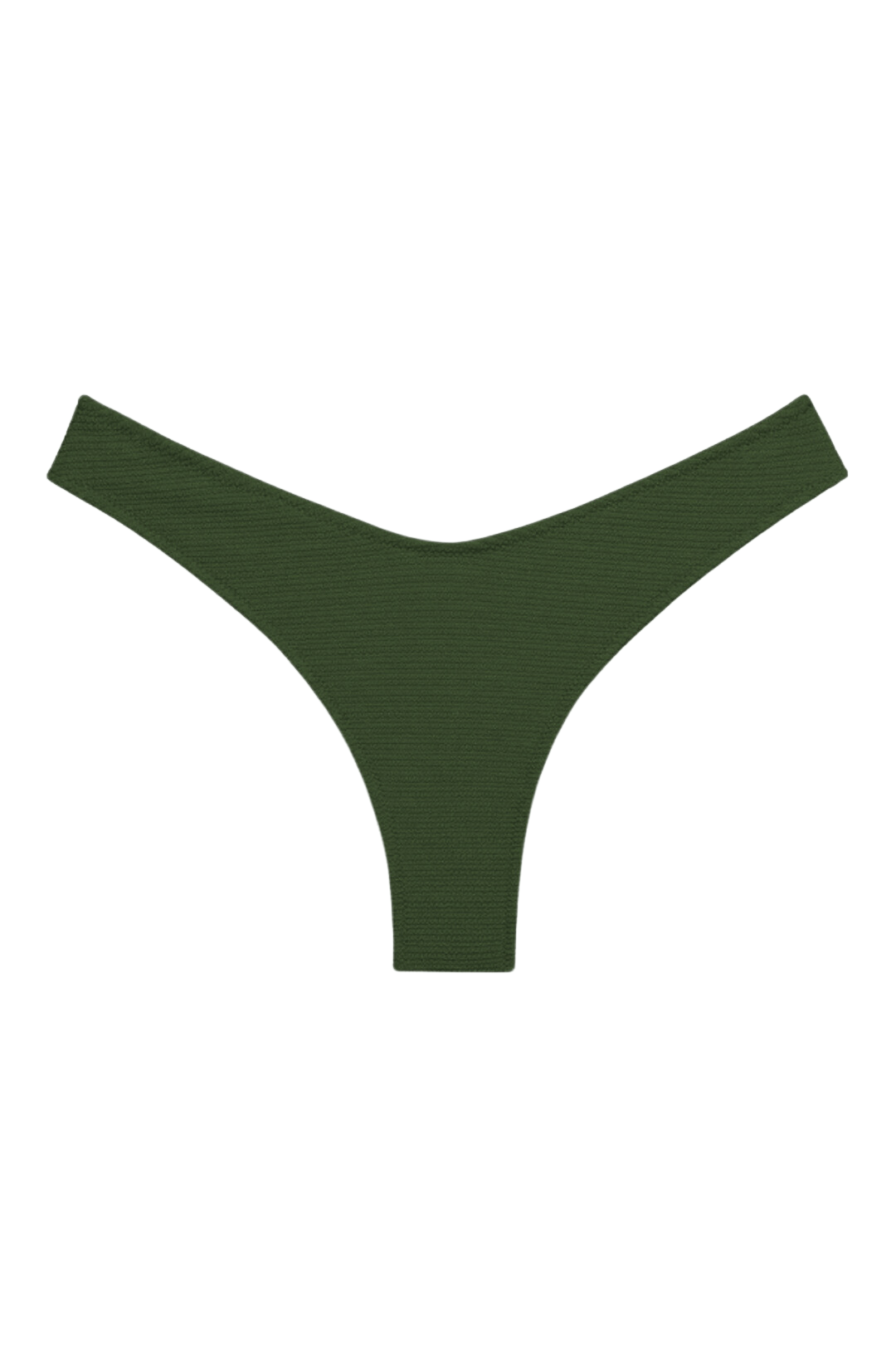 Olive Micro Scrunch Lulu (Zig-Zag Stitch) Bikini Bottom