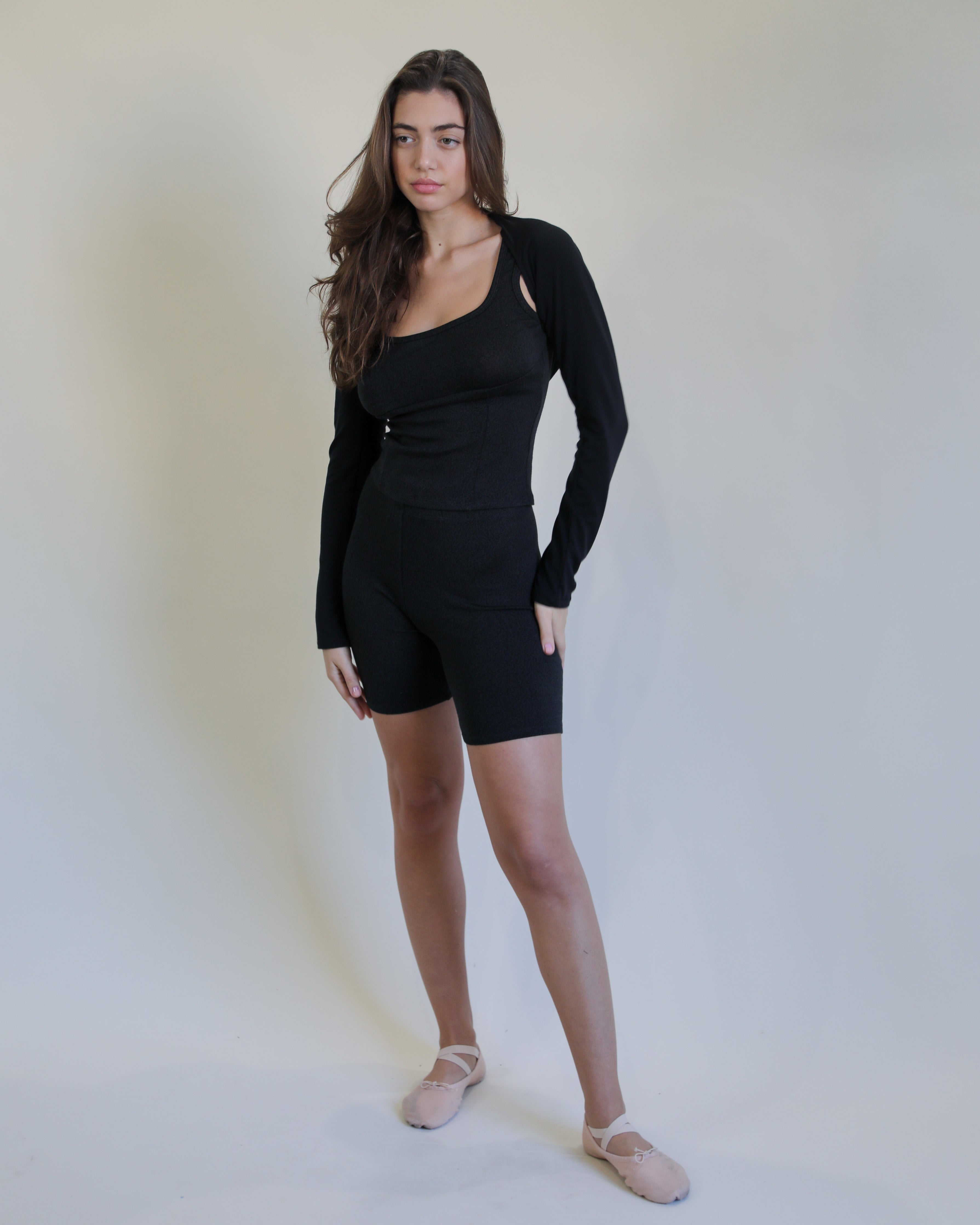 PLUM SHORTS BLACK + RECYCLED