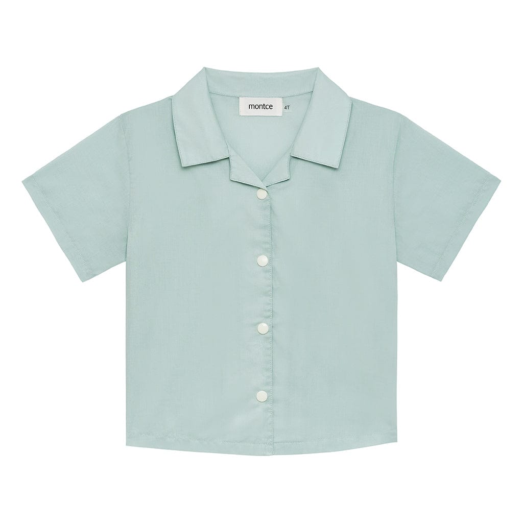 Powder Blue Mini Button Down Shirt