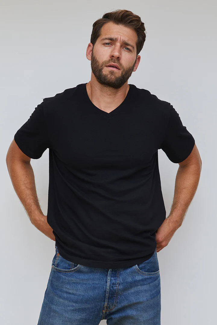 T150 - Ringo - Men's Cotton V Neck Short Sleeve Tee