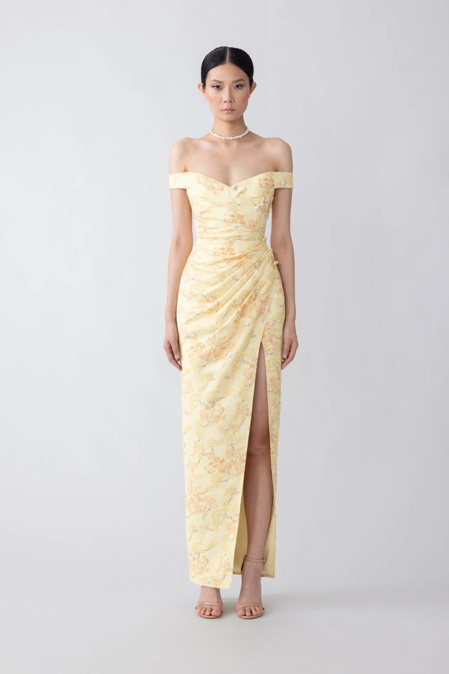 Mikaela Dress - Yellow Multi