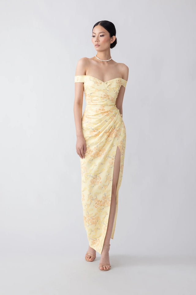 Mikaela Dress - Yellow Multi