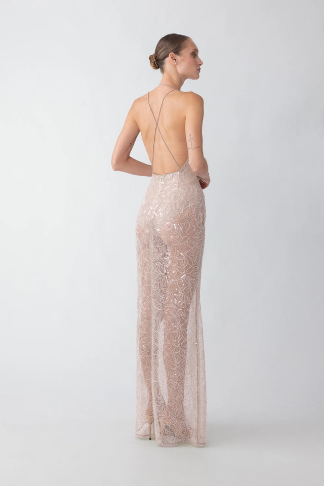 Braxton Dress - Nude