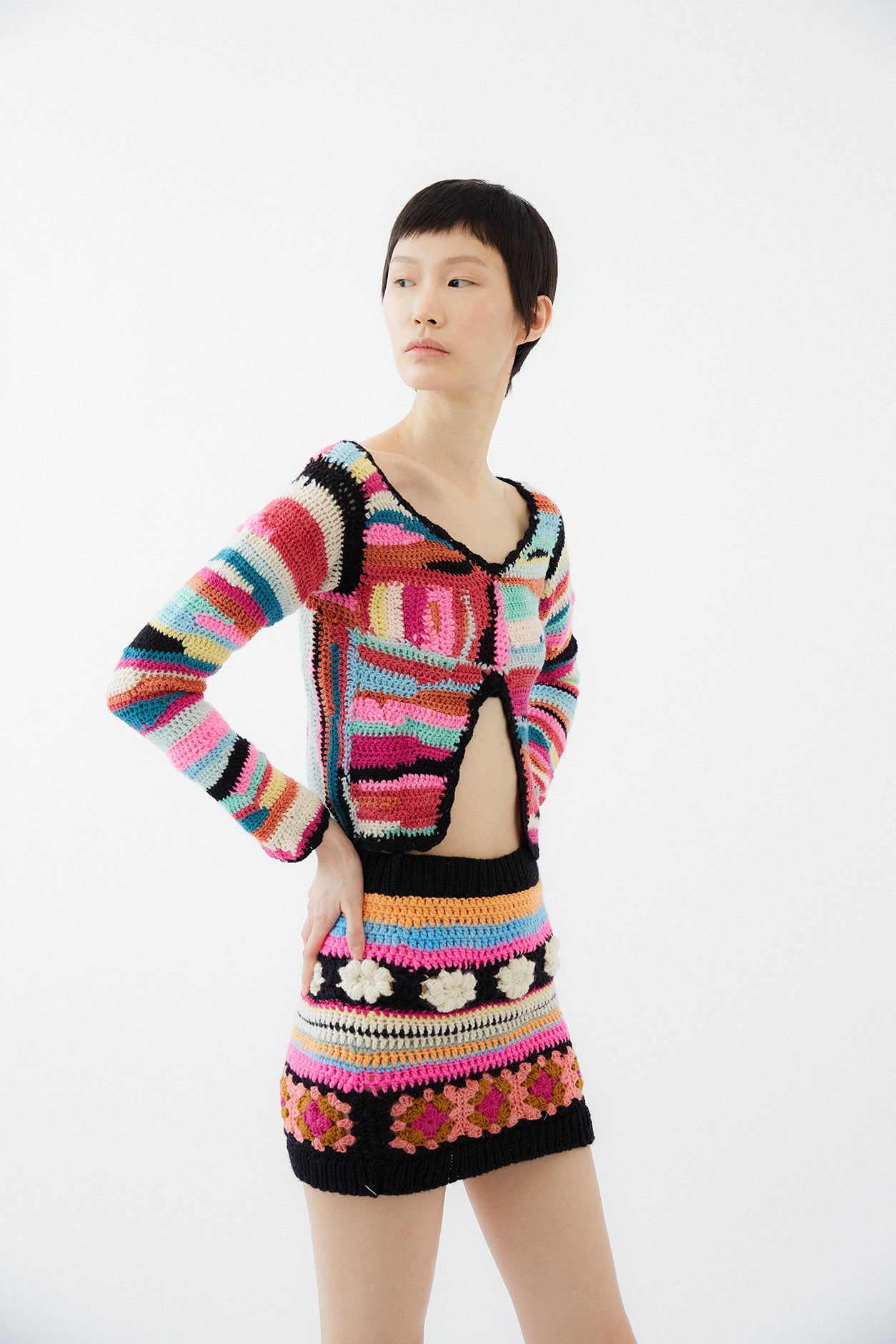 Jara Crochet Wool Skirt