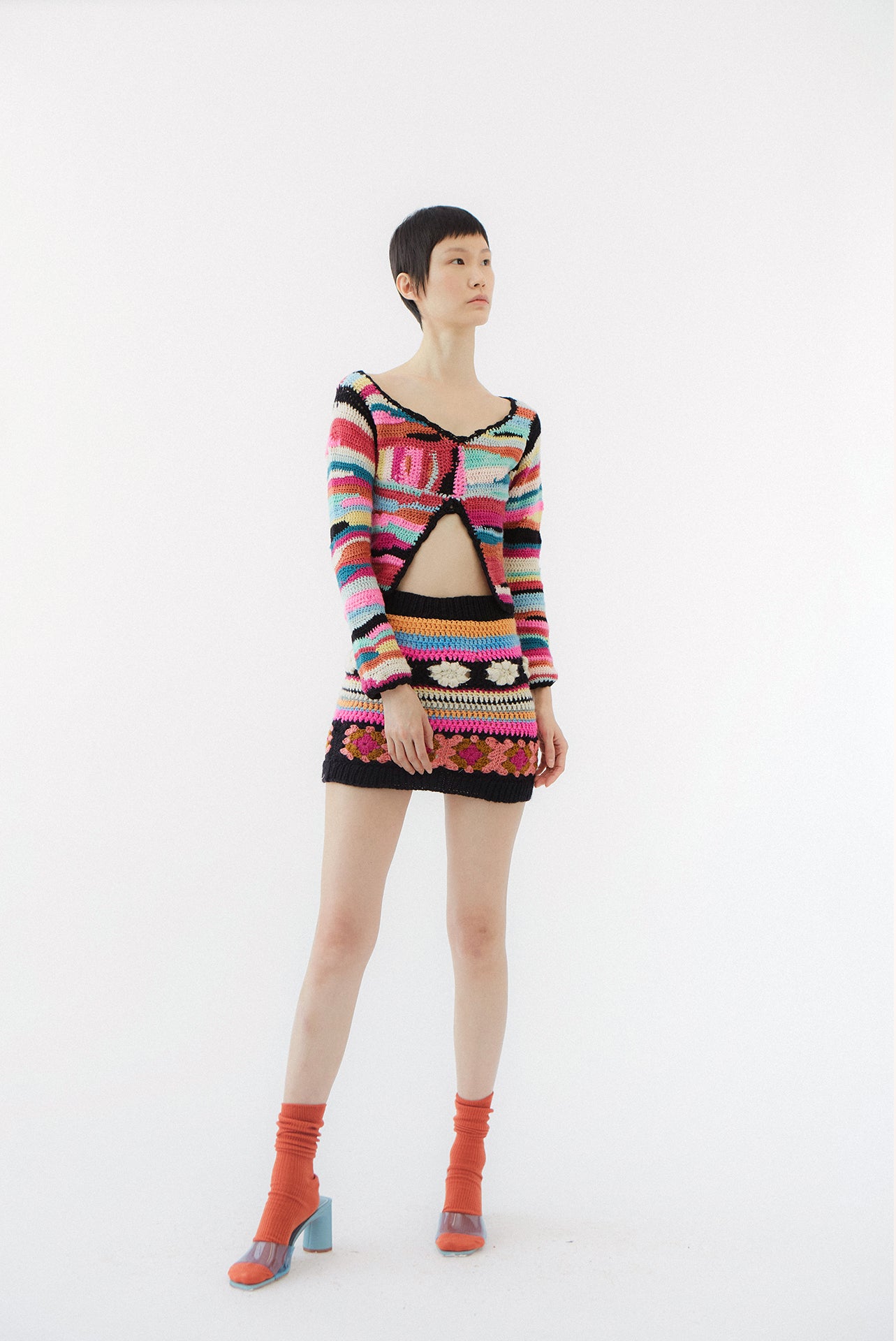 Jara Crochet Wool Skirt