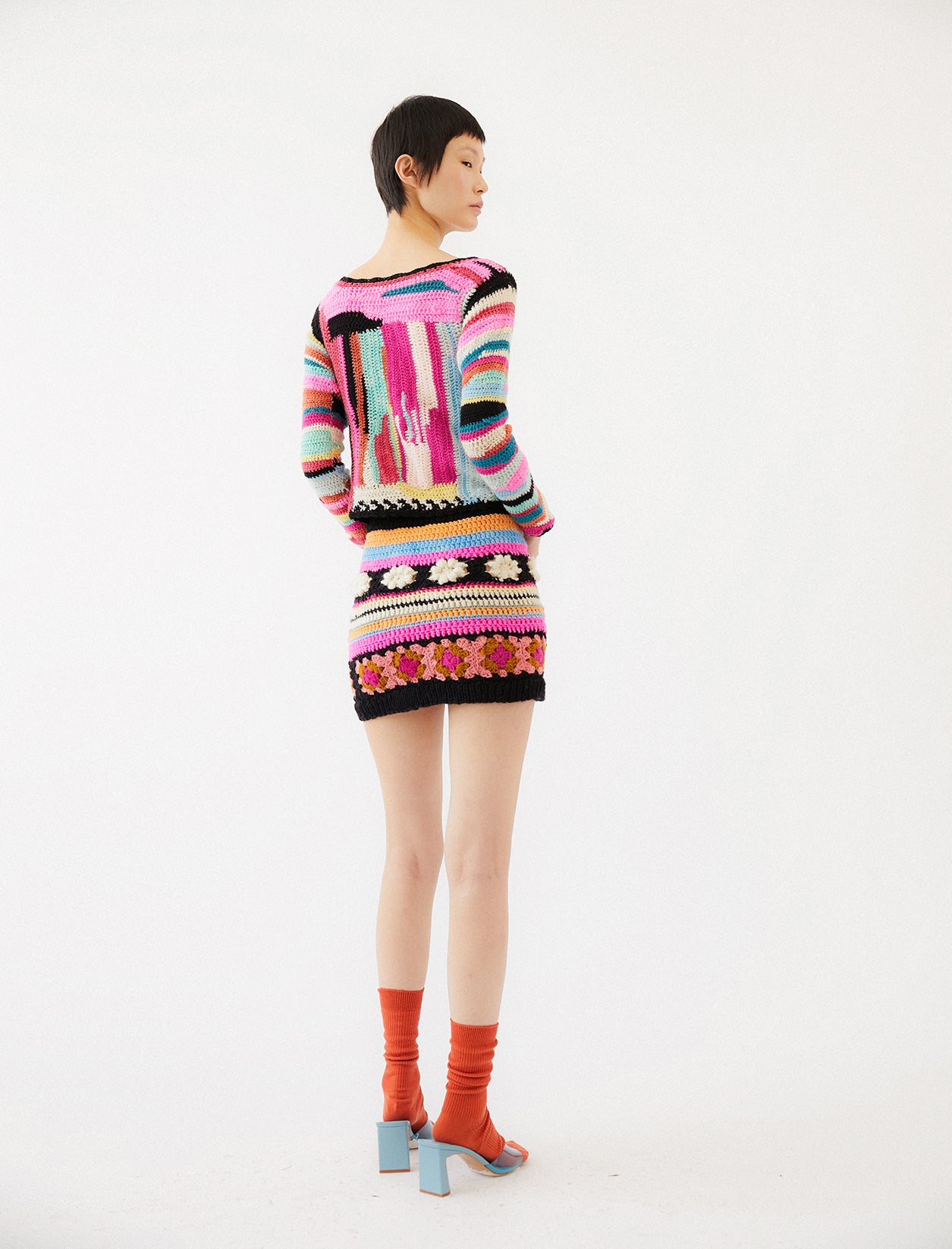 Jara Crochet Wool Skirt