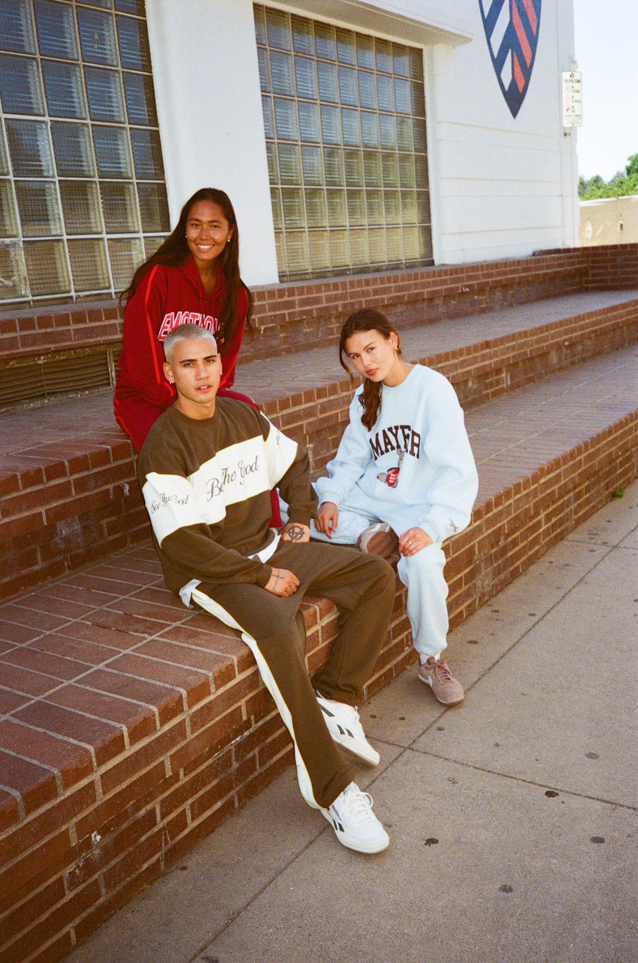 Everyone's Welcome Here Sky Blue Sweatpants