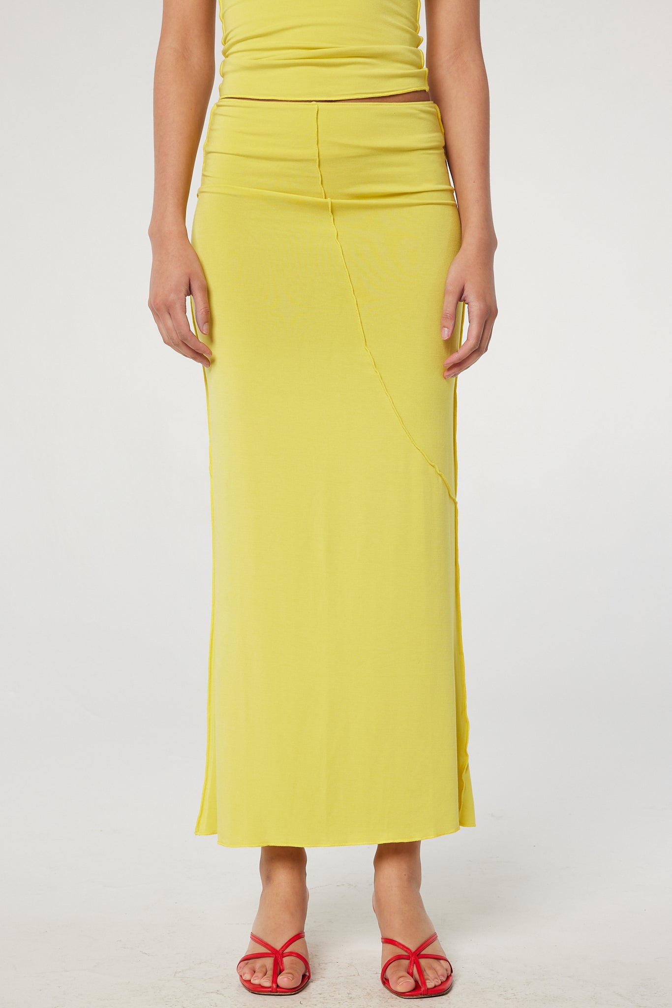 VANA SKIRT ELECTRIC YELLOW - The Line by K