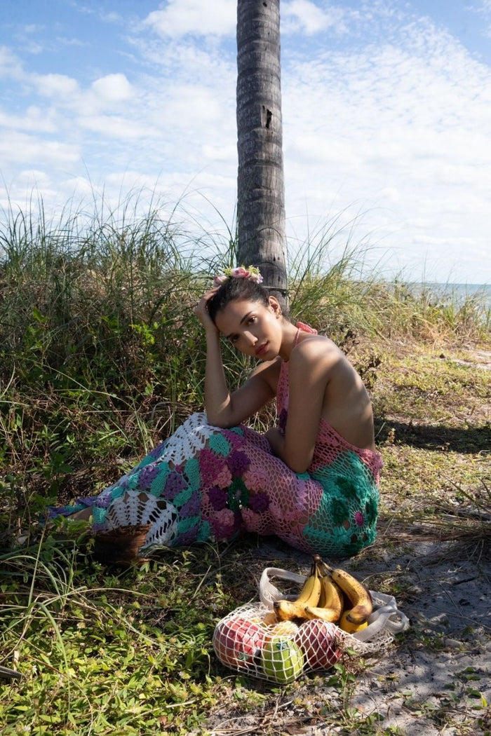 Rowan Crochet Dress Multi