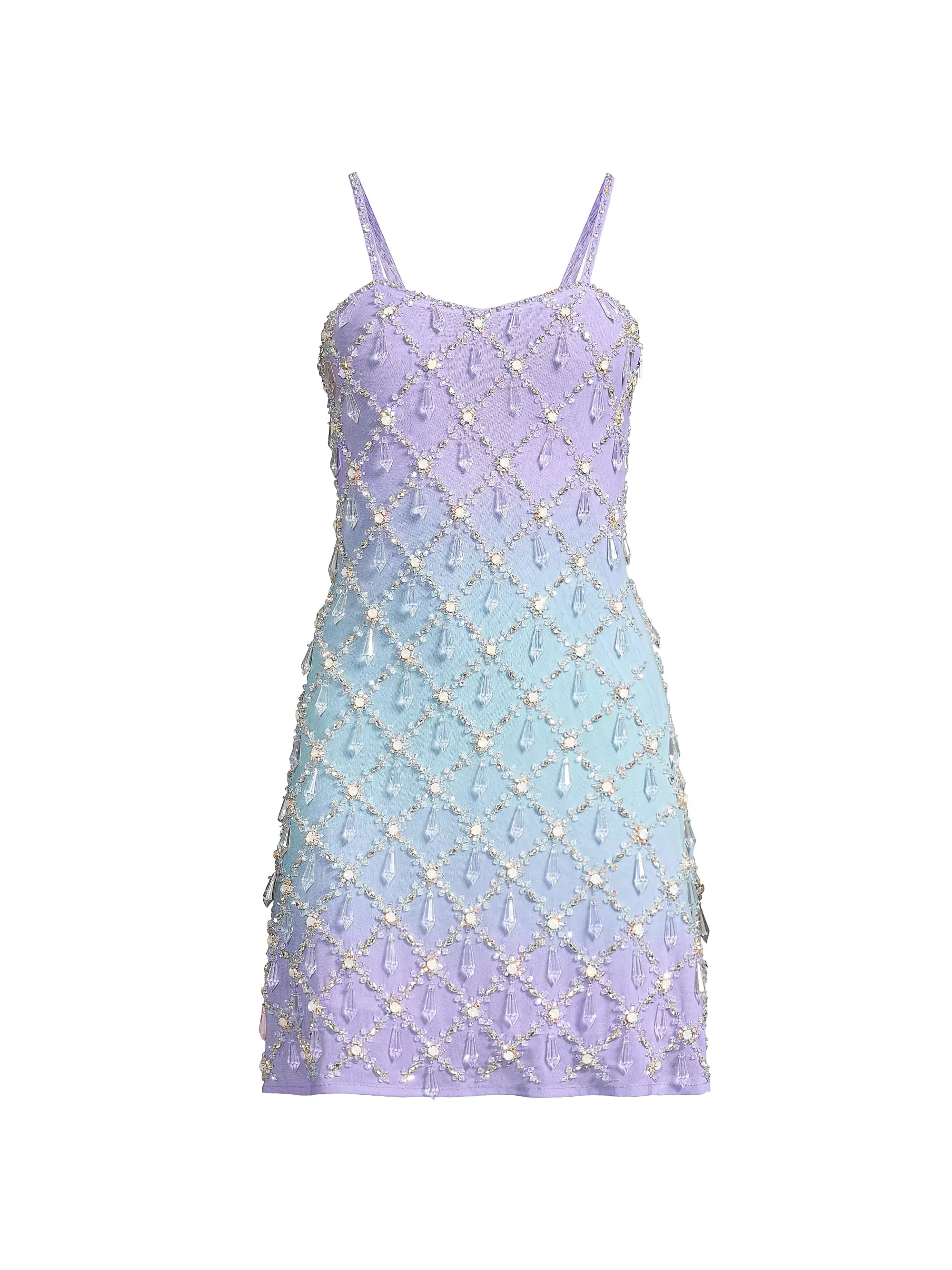 Arabella Hand Beaded Crystal Dress Ombre