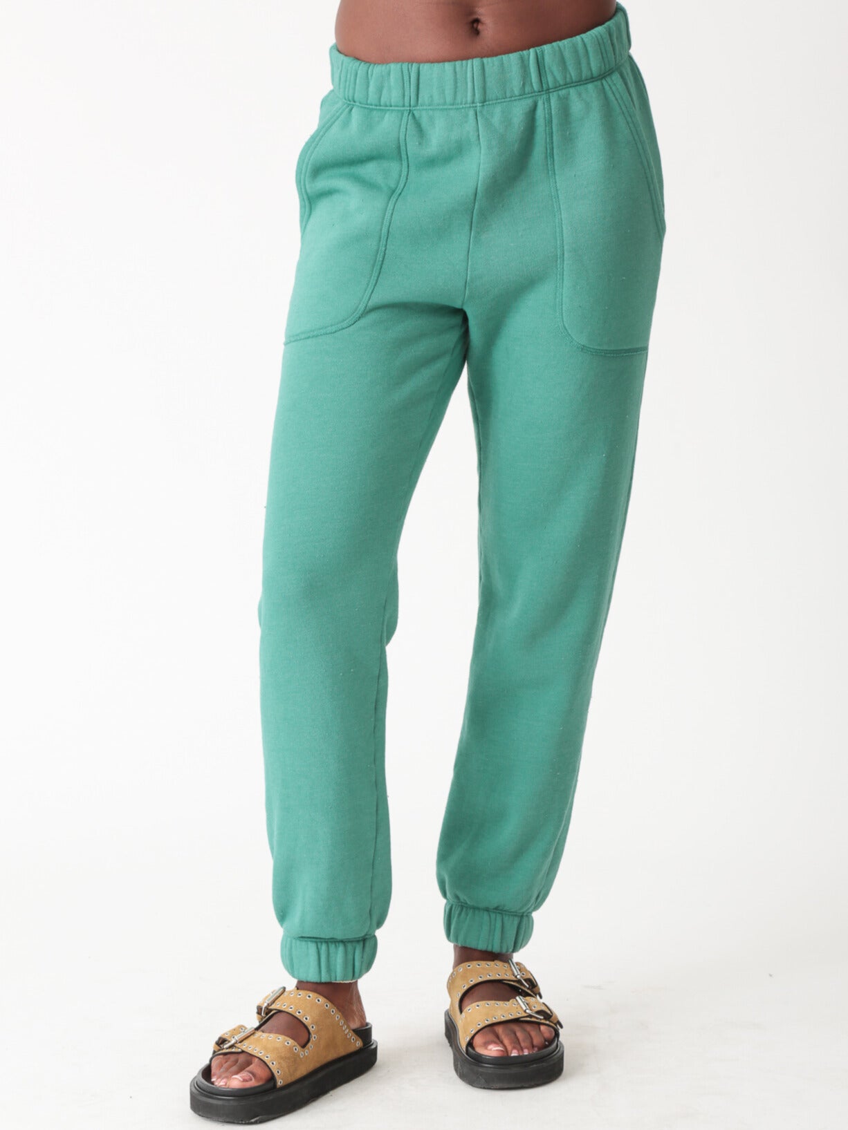 Hayden Sherpa Sweatpant - Jade