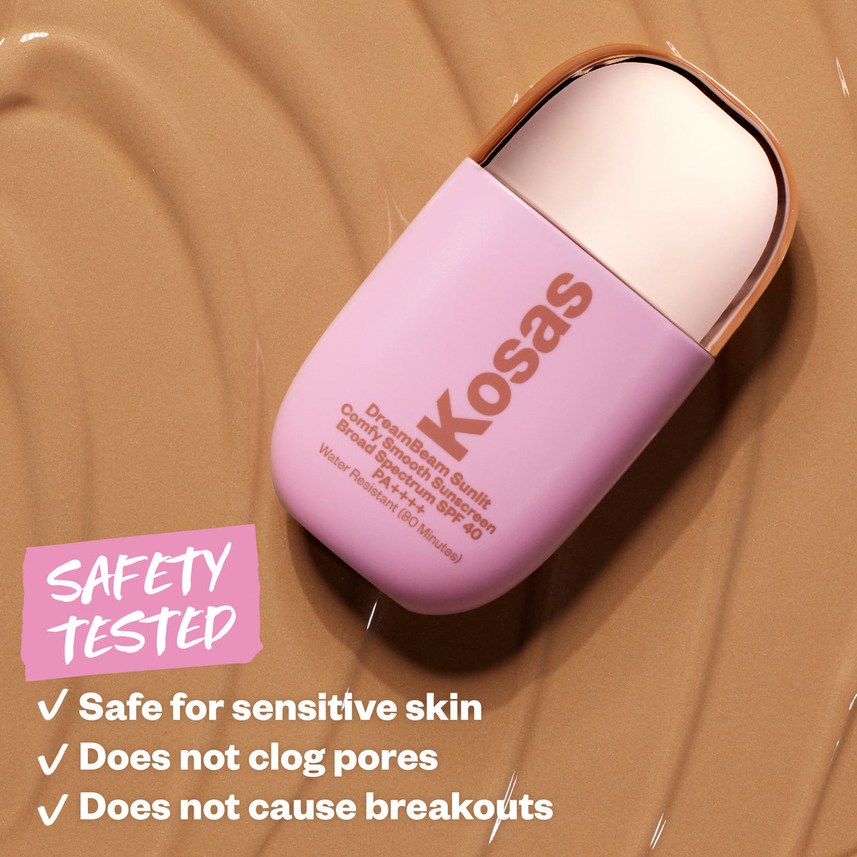 Mini DreamBeam SPF 40 PA++++ Comfy Smooth Mineral Sunscreen in Sunlit (15 ml)