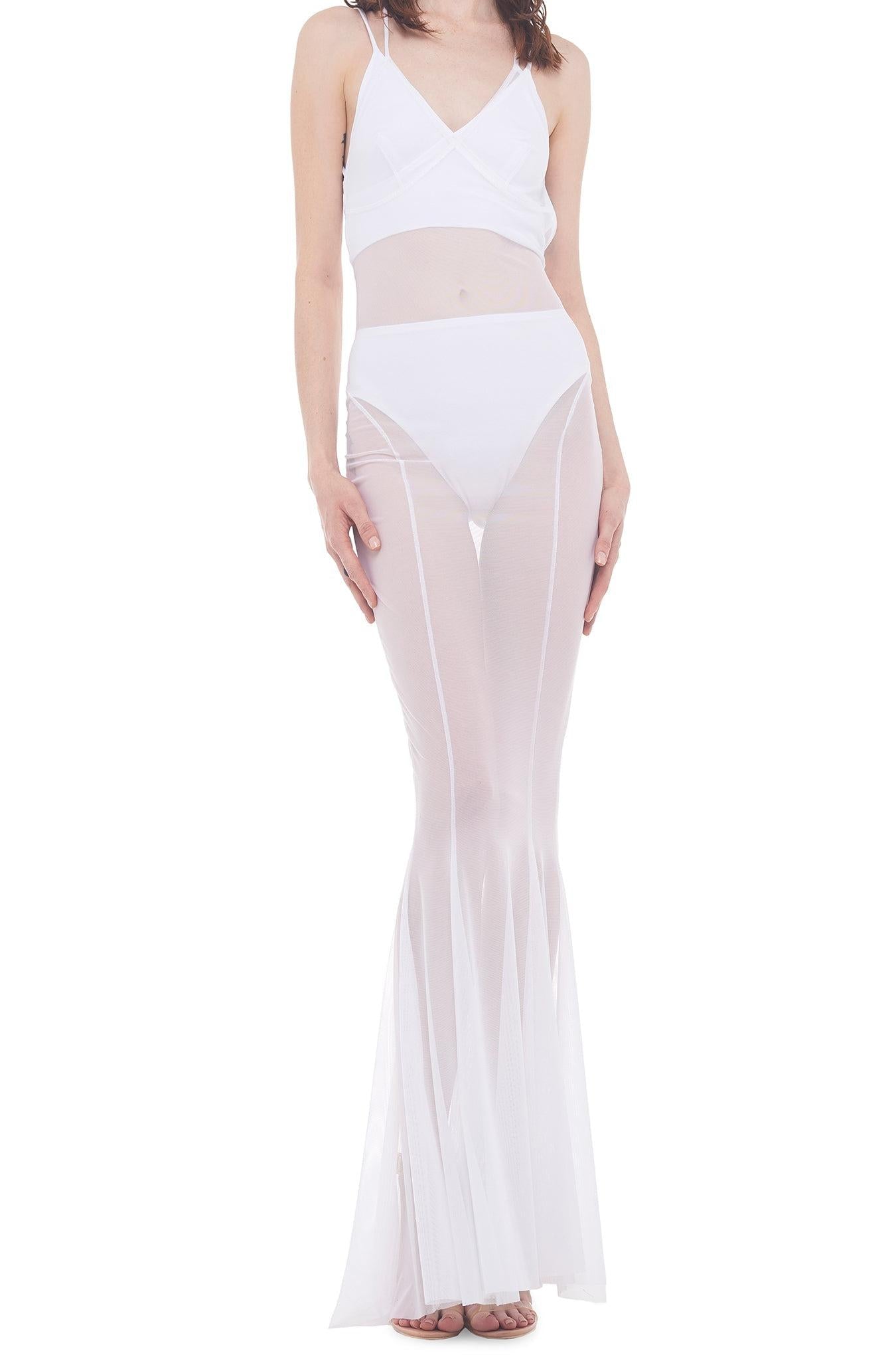 LOW BACK FISHTAIL GOWN
