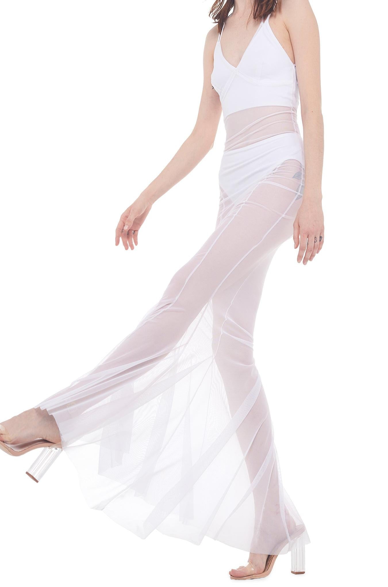 LOW BACK FISHTAIL GOWN