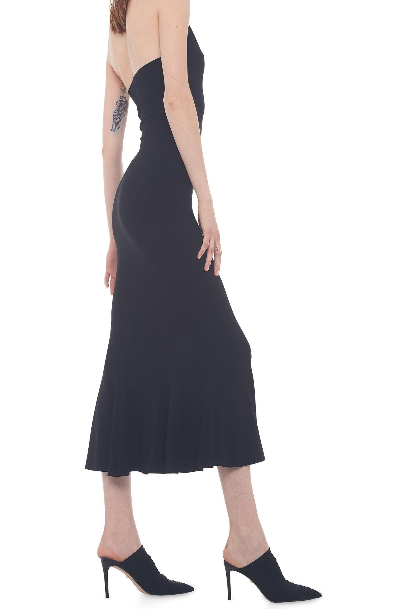 HALTER FISHTAIL DRESS