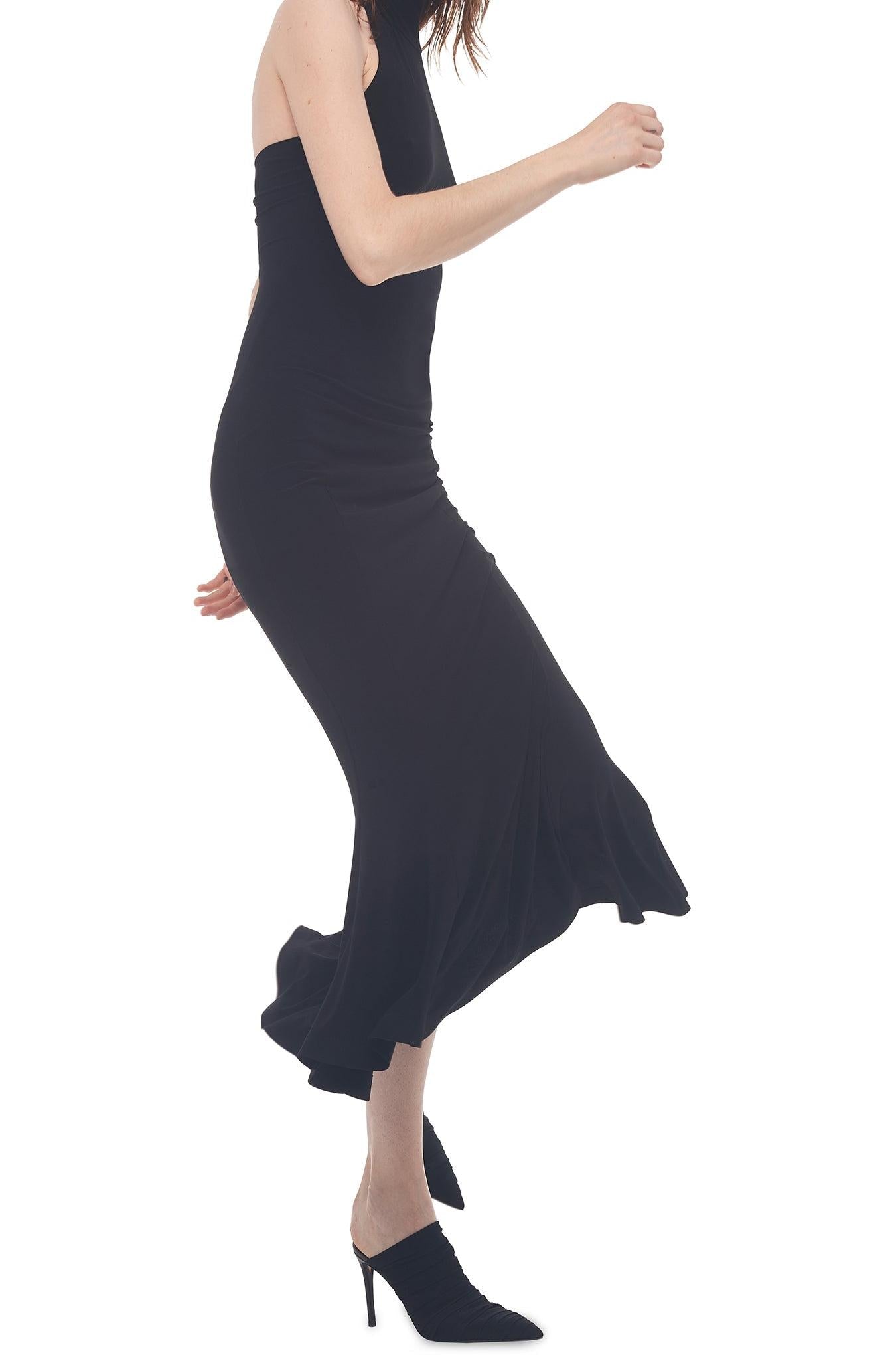 HALTER FISHTAIL DRESS