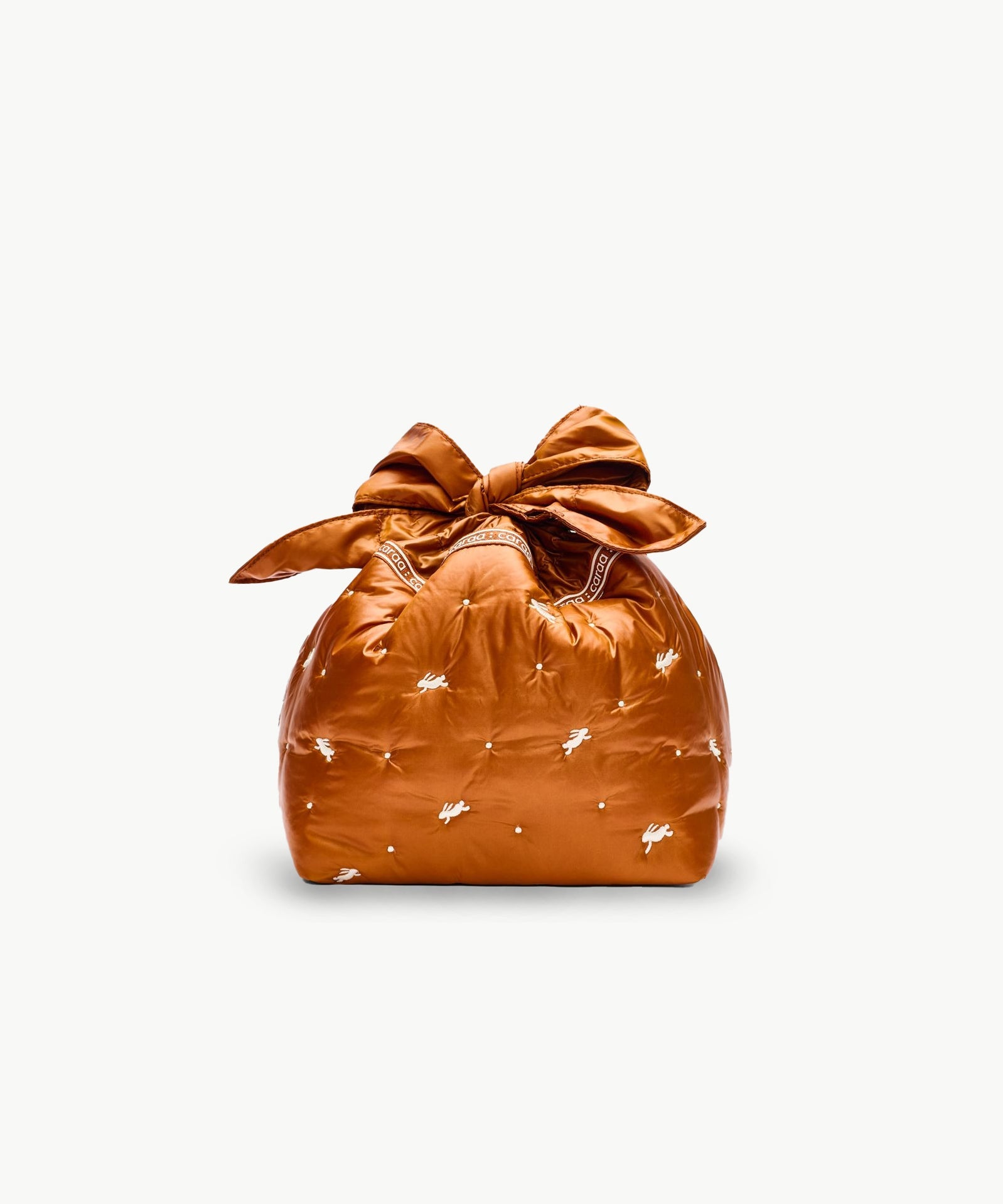 Luna Lunch Pouch in Clay Bunny Embroidery