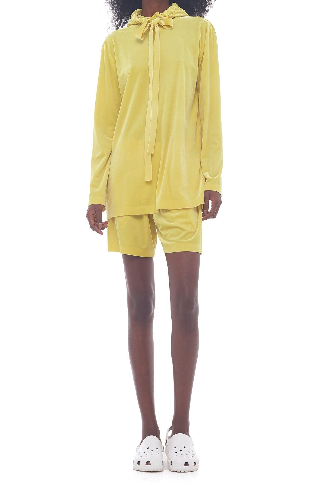 DRAWSTRING BF HOODED TOP