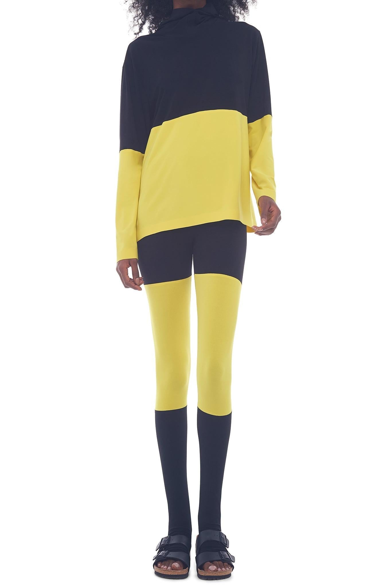SPLICED SHORT BF HOODED TOP