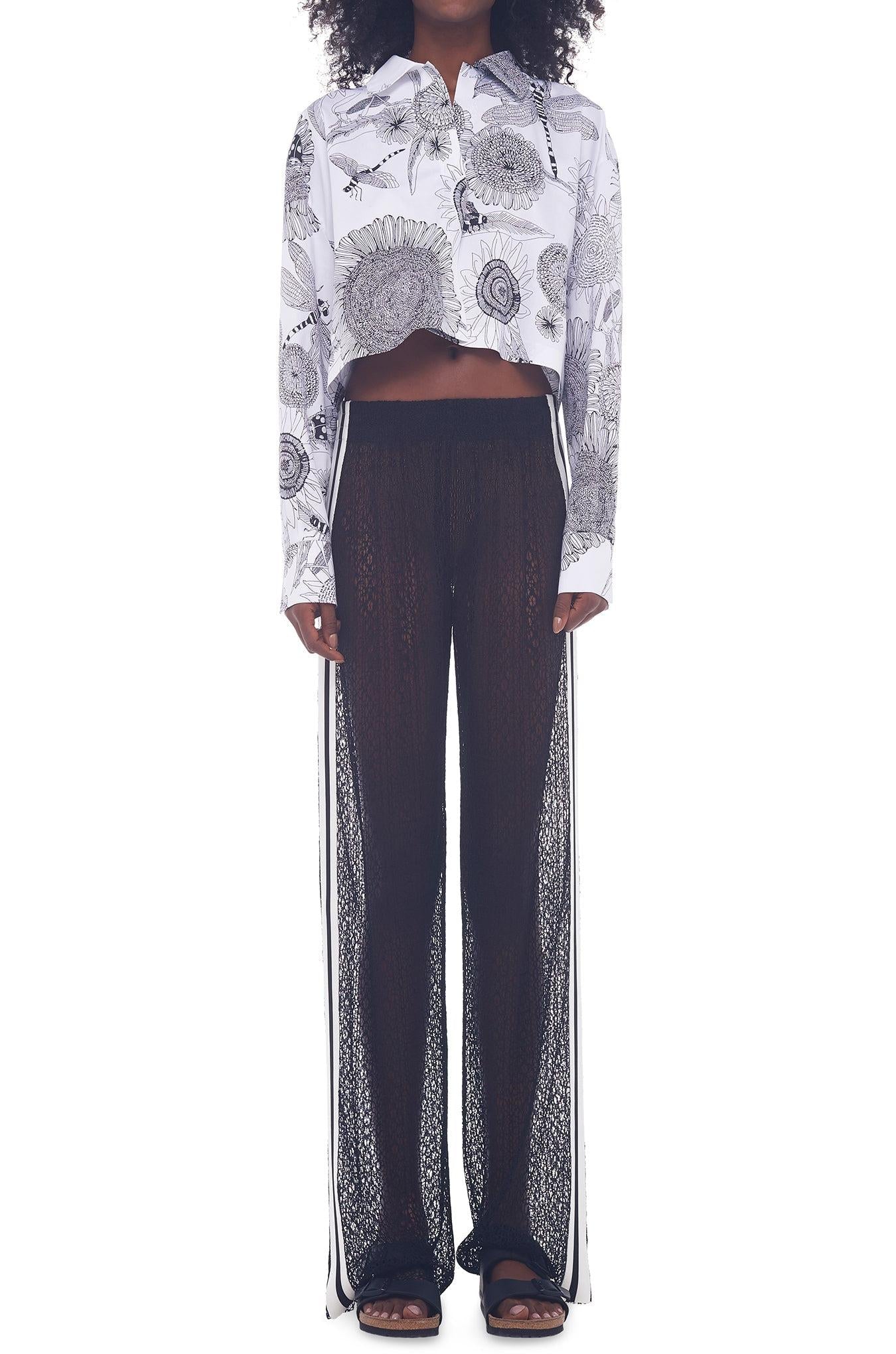 CROP OVERSIZED BF NK SHIRT