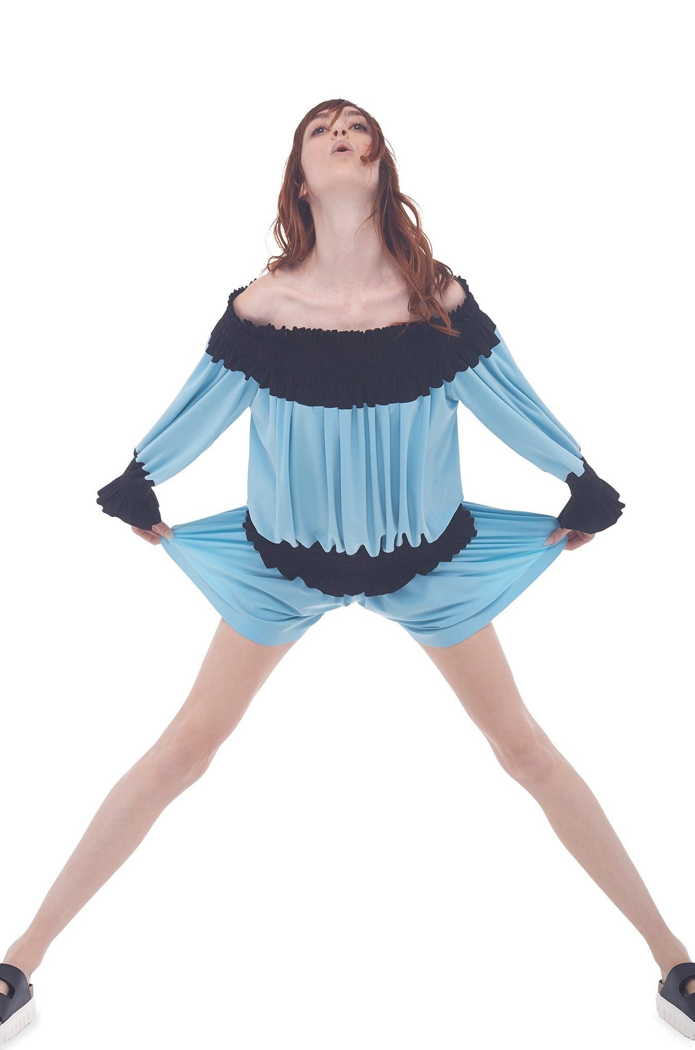 SPLICED PEASANT JUMPSHORT