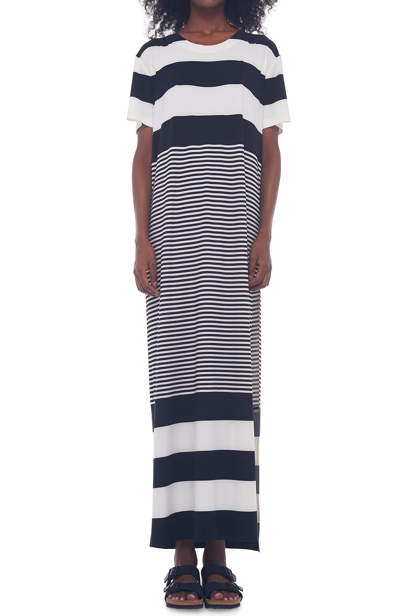 SPLICED BOXY DRESS