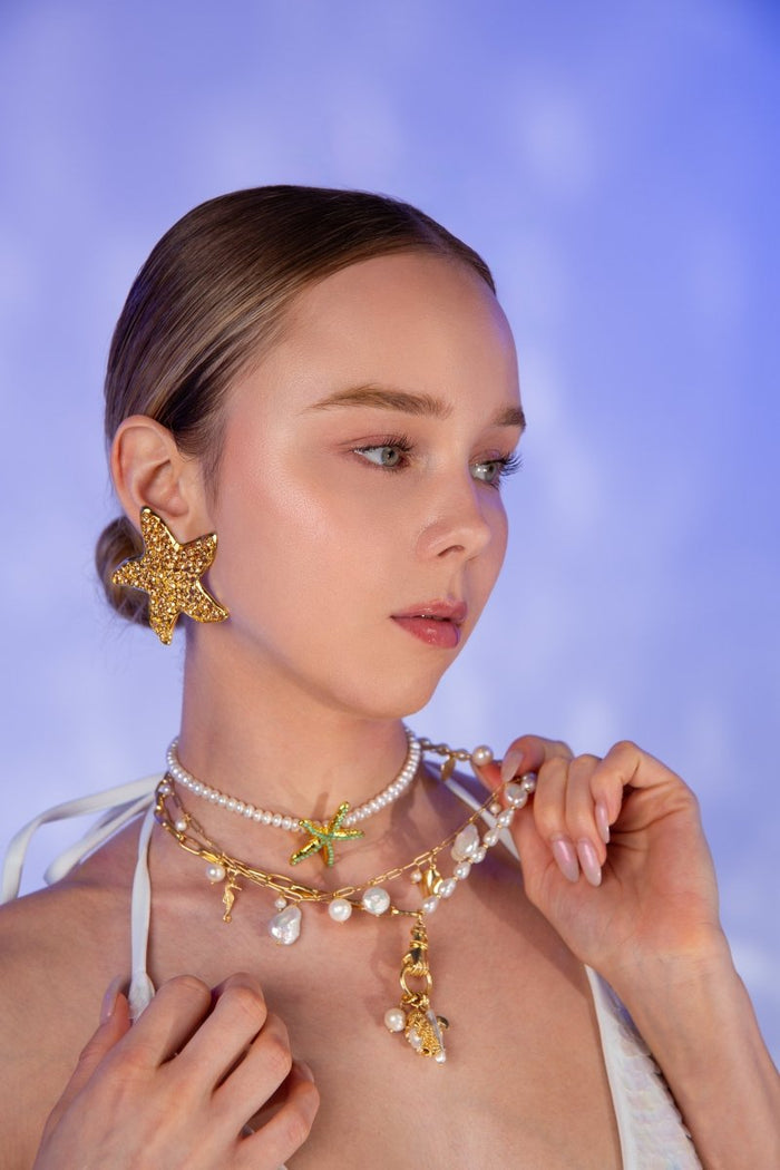 Pearl Prism Necklace - will take 2-4 weeks to arrive