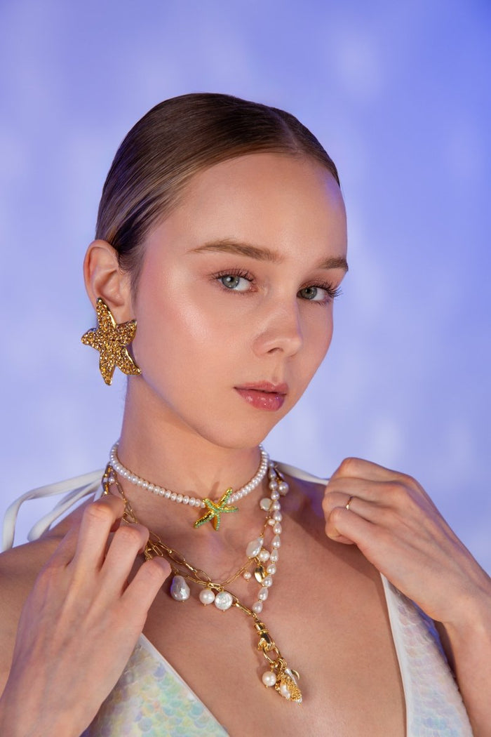 Pearl Prism Necklace - will take 2-4 weeks to arrive