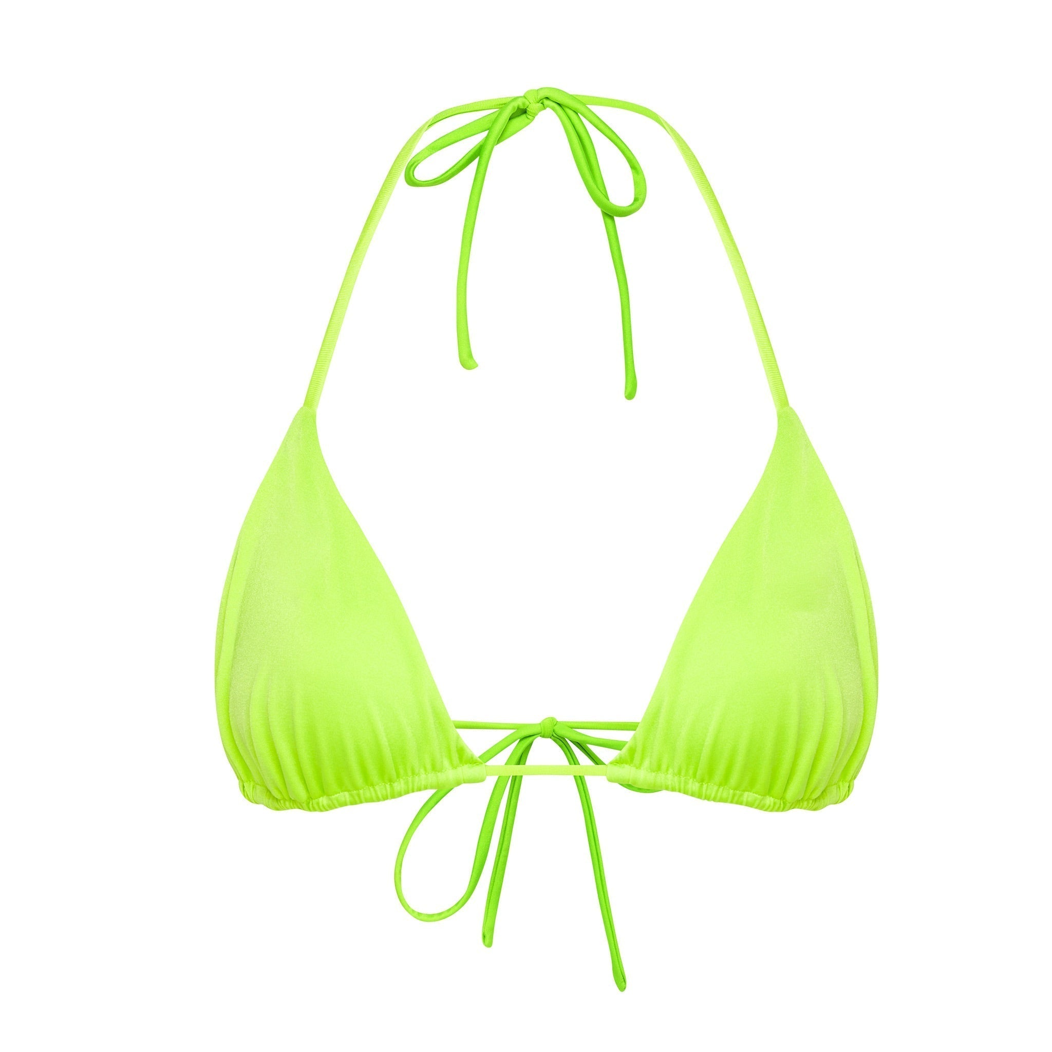 fifi bikini top - lime glow - peixoto