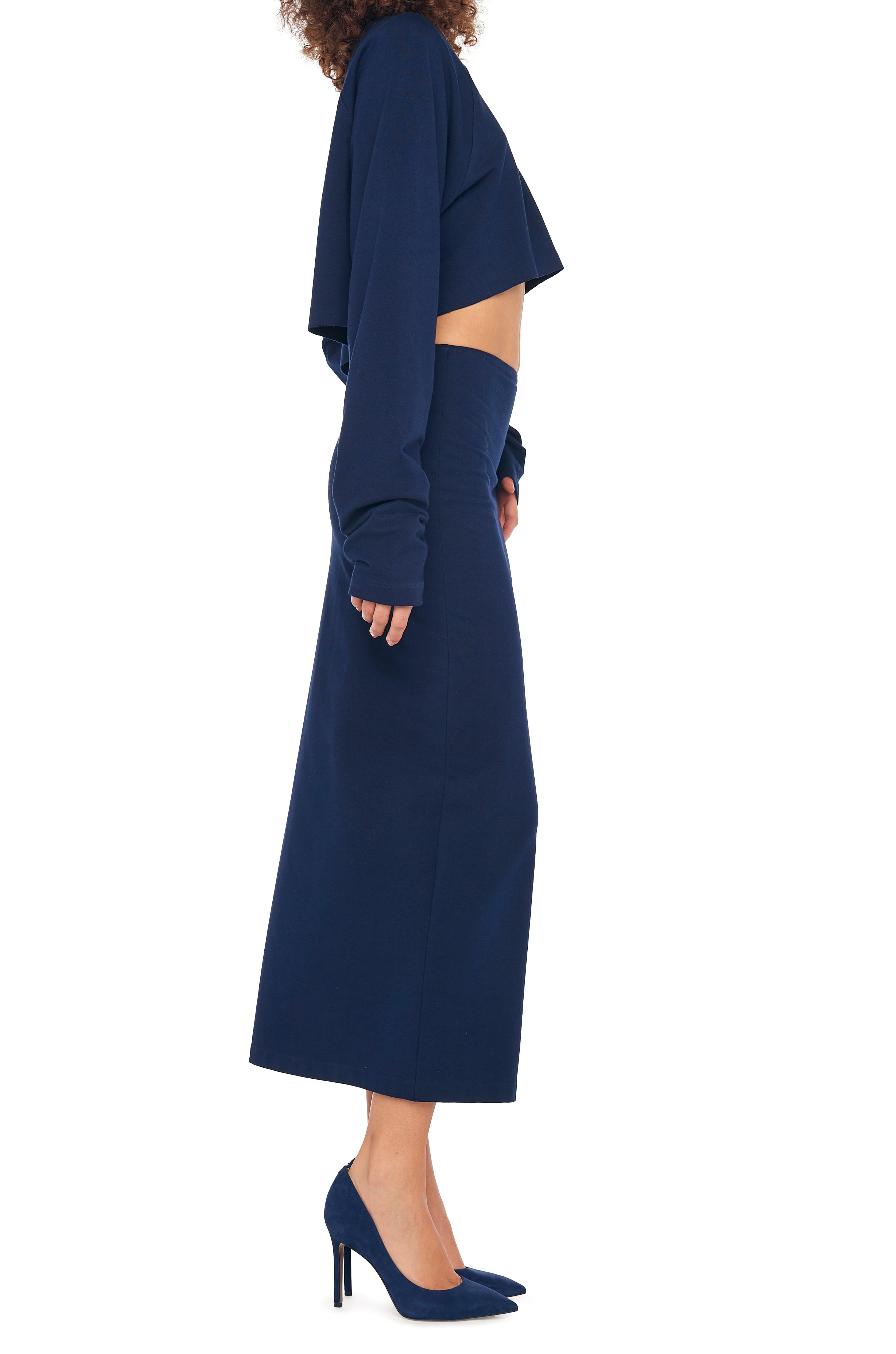 OS RAGLAN SLEEVE CROPPED TOP