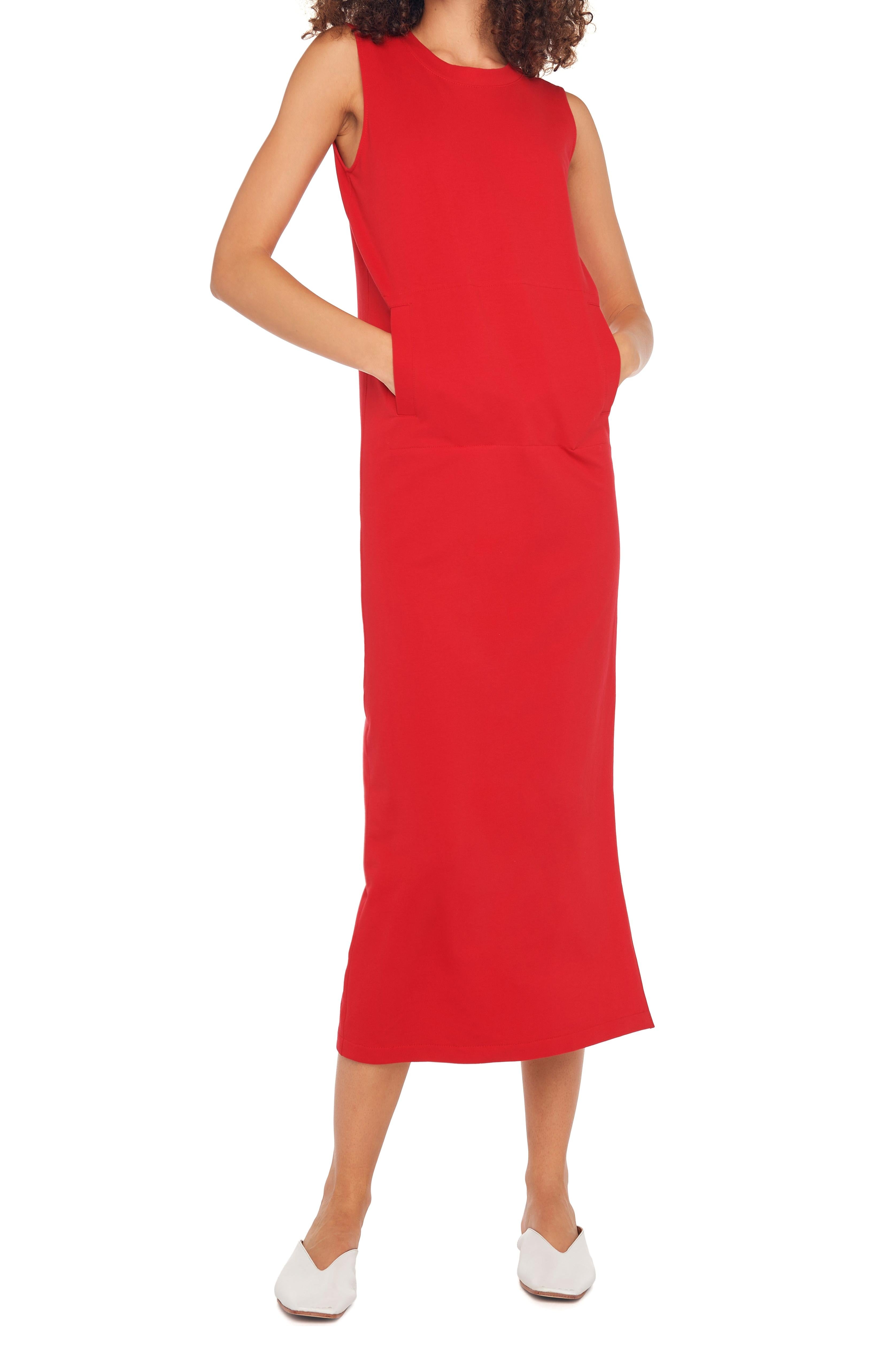 SLEEVELESS SIDE SLIT GOWN