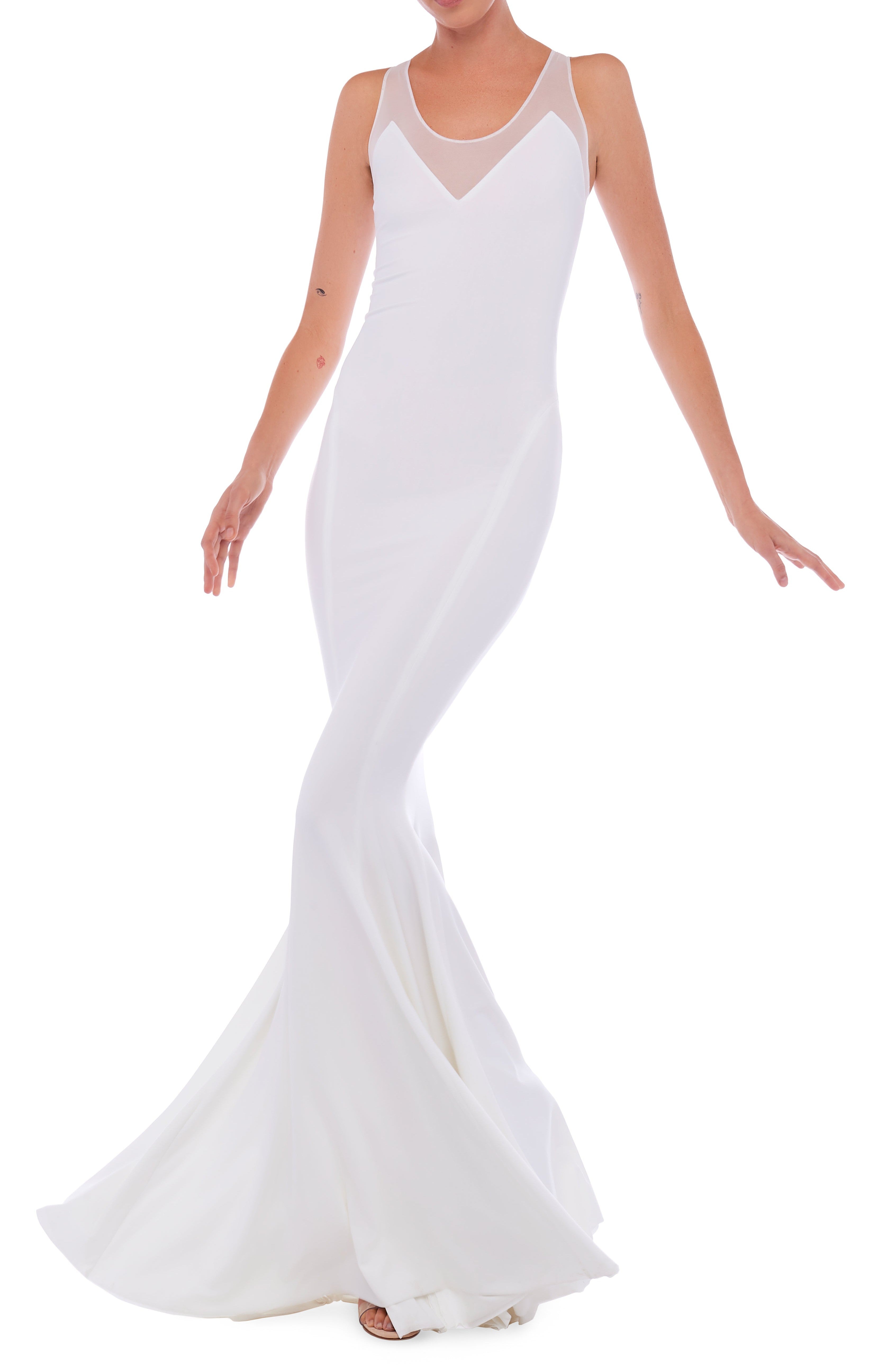 RACER FISHTAIL GOWN