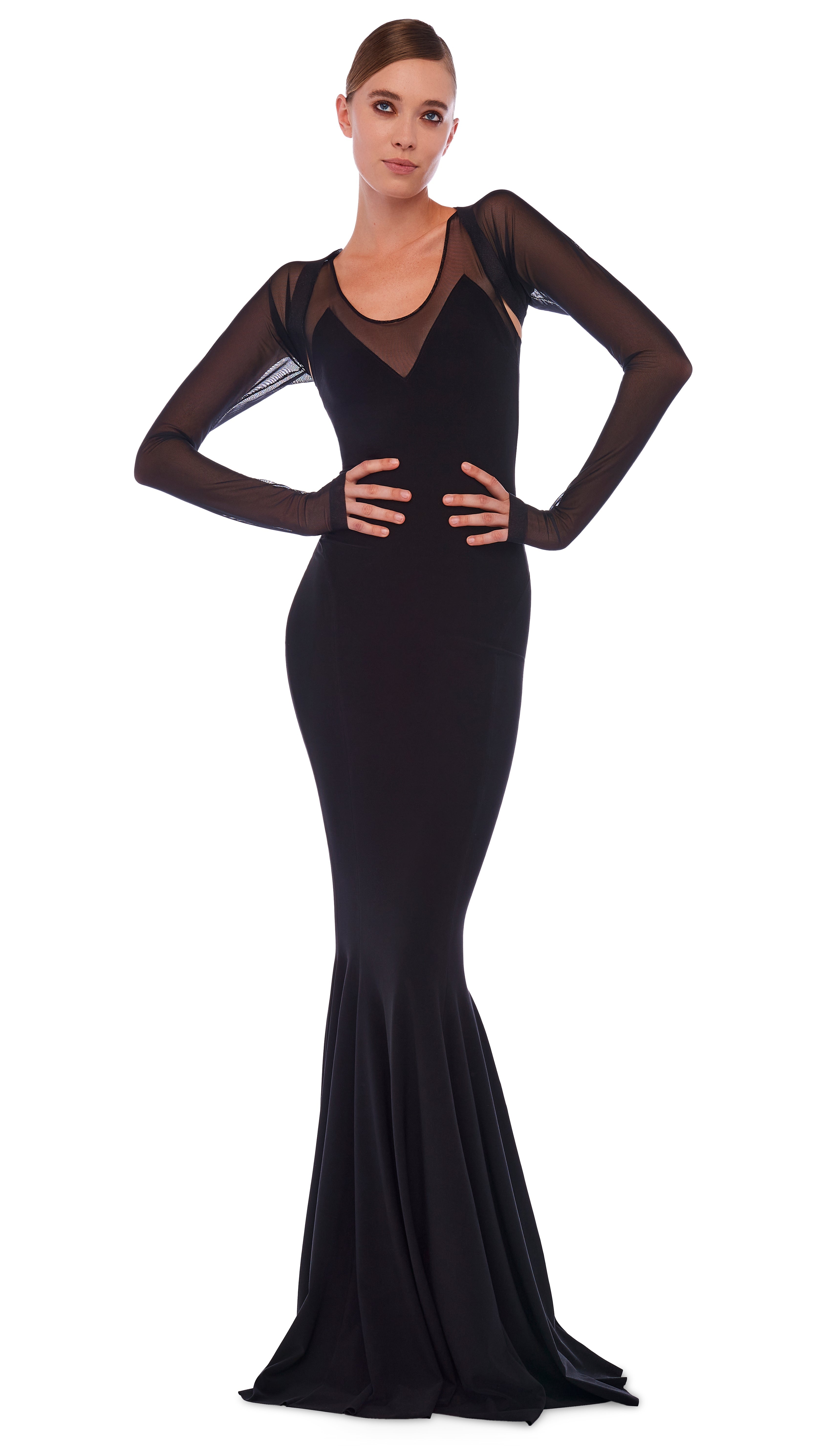 RACER FISHTAIL GOWN