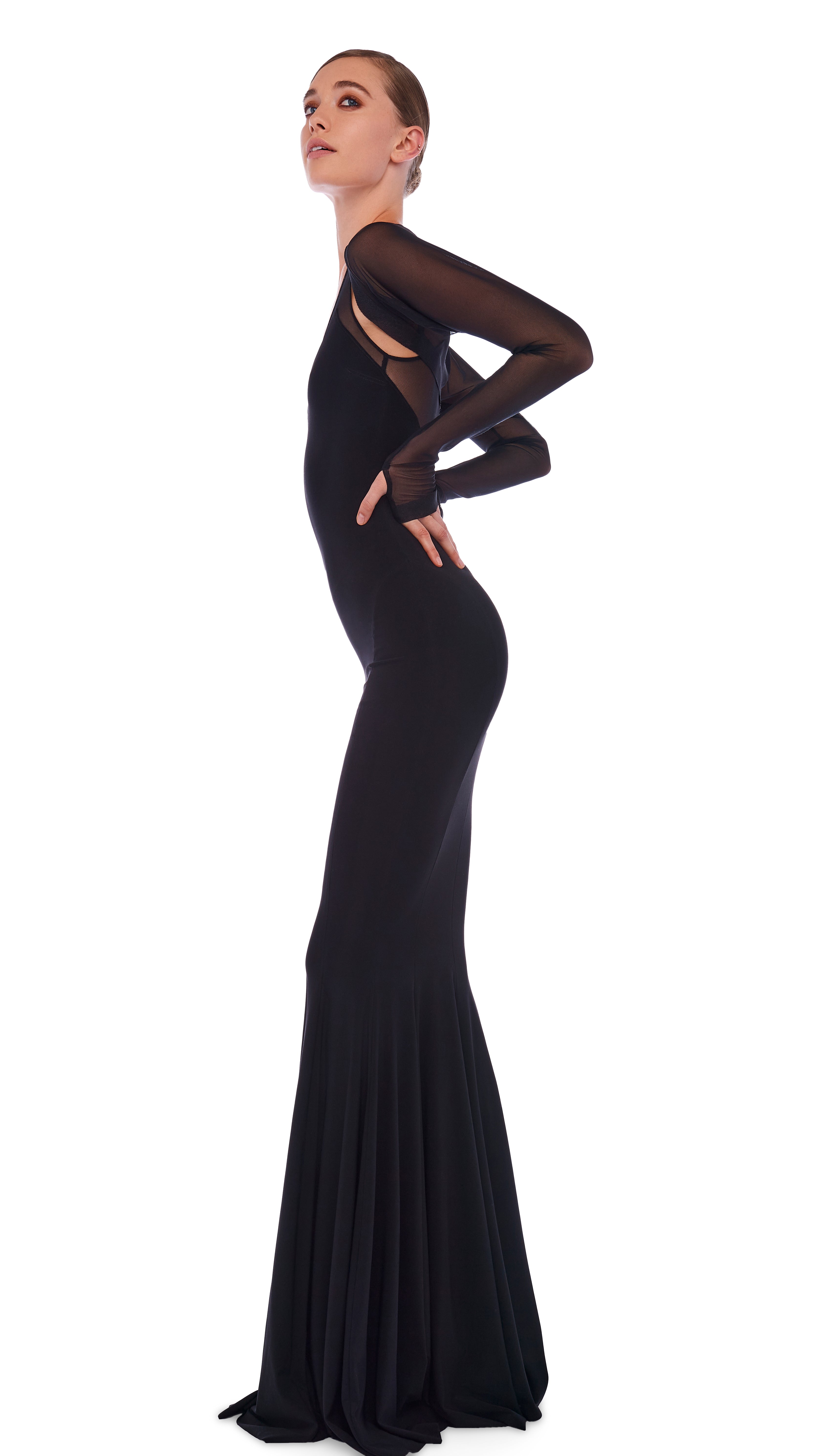 RACER FISHTAIL GOWN
