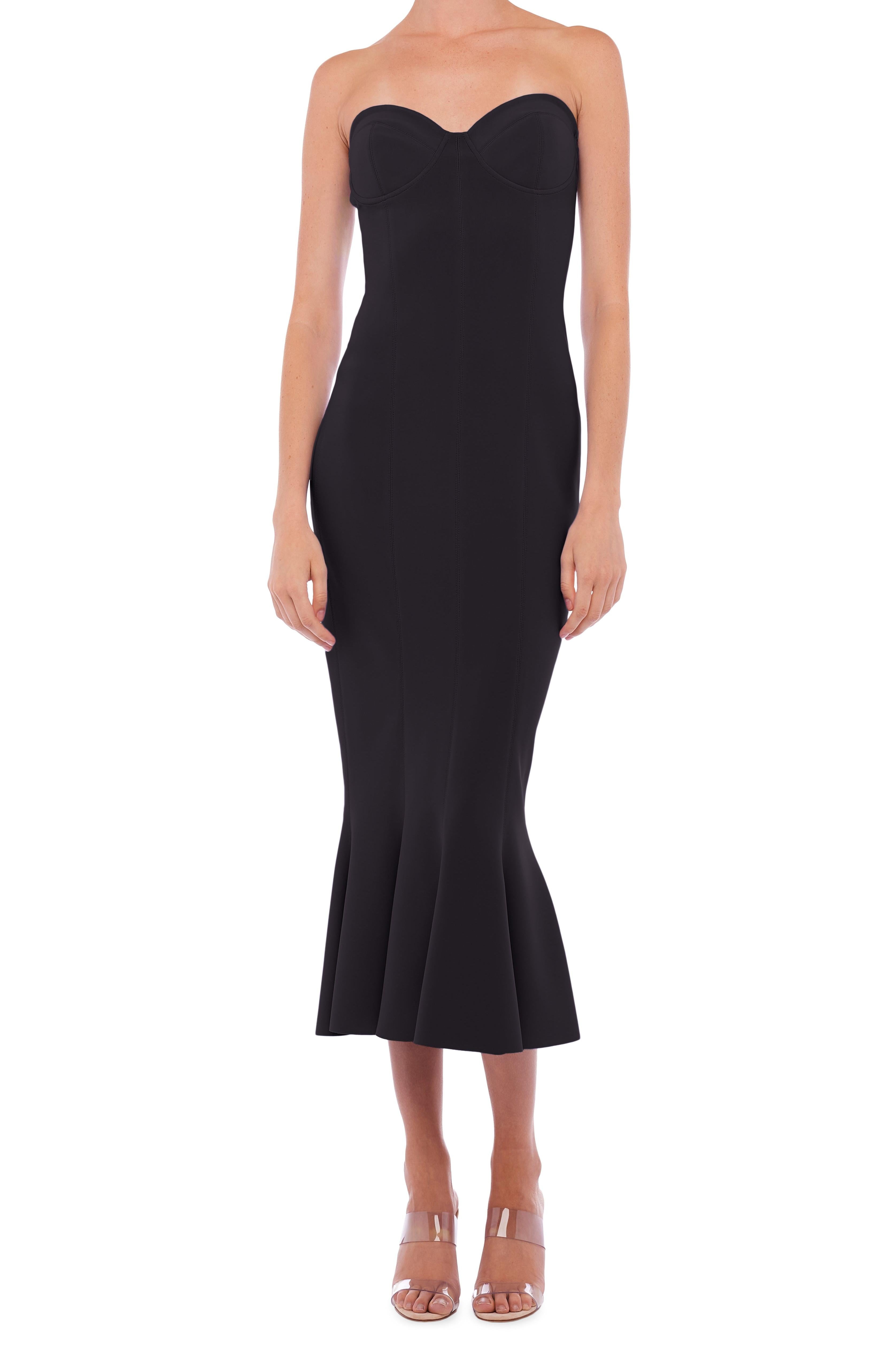 CORSET DRESS TO MIDCALF