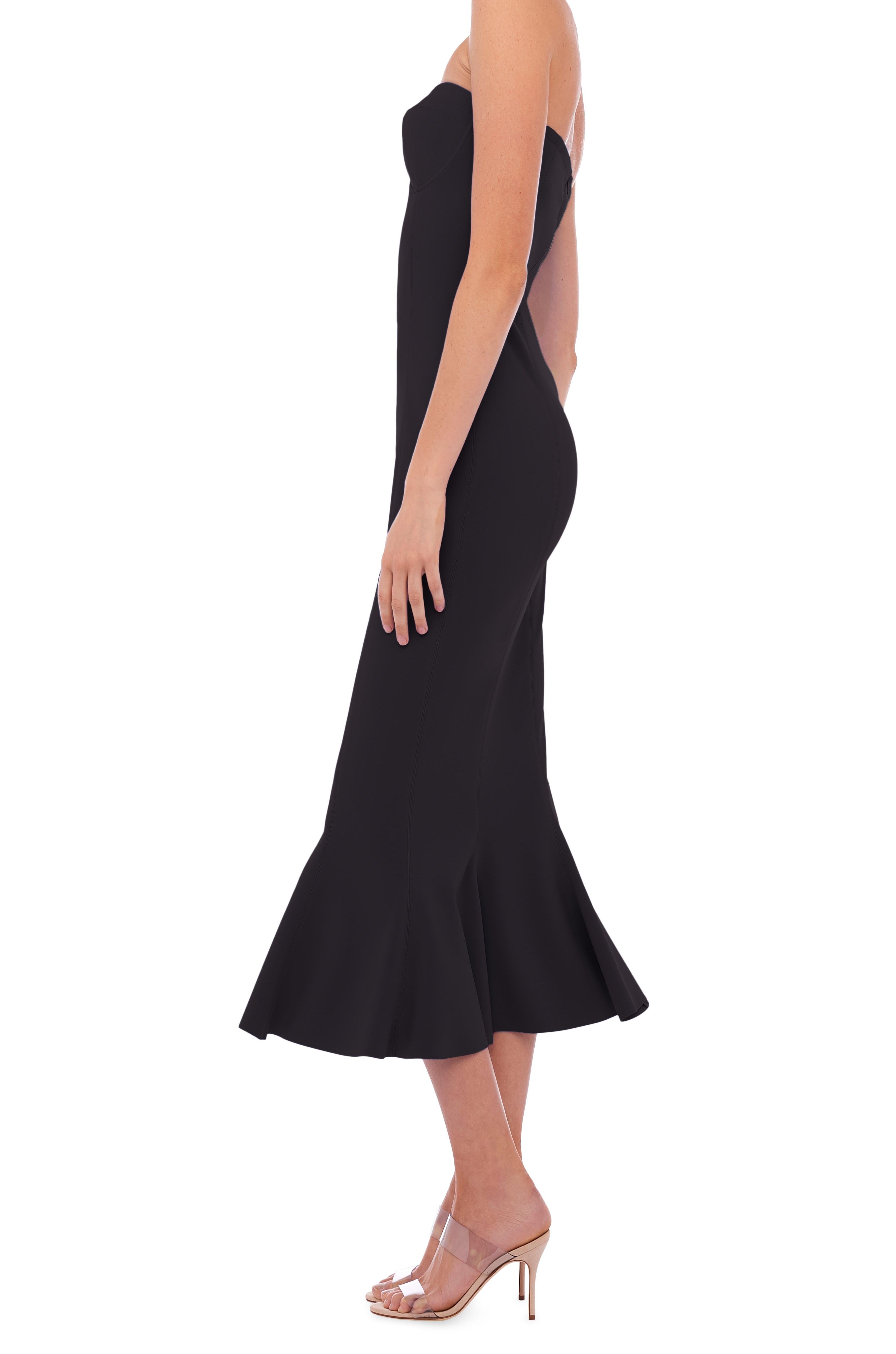 CORSET DRESS TO MIDCALF