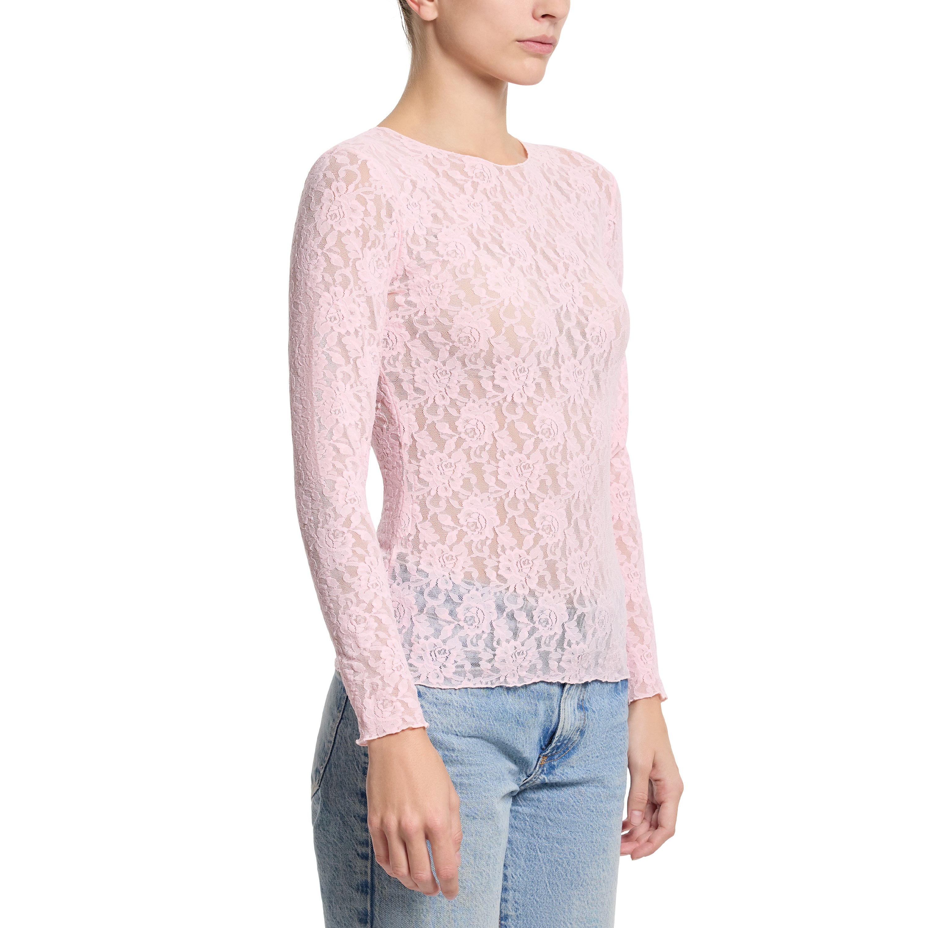 SIGNATURE LACE LONG SLEEVE TOP
