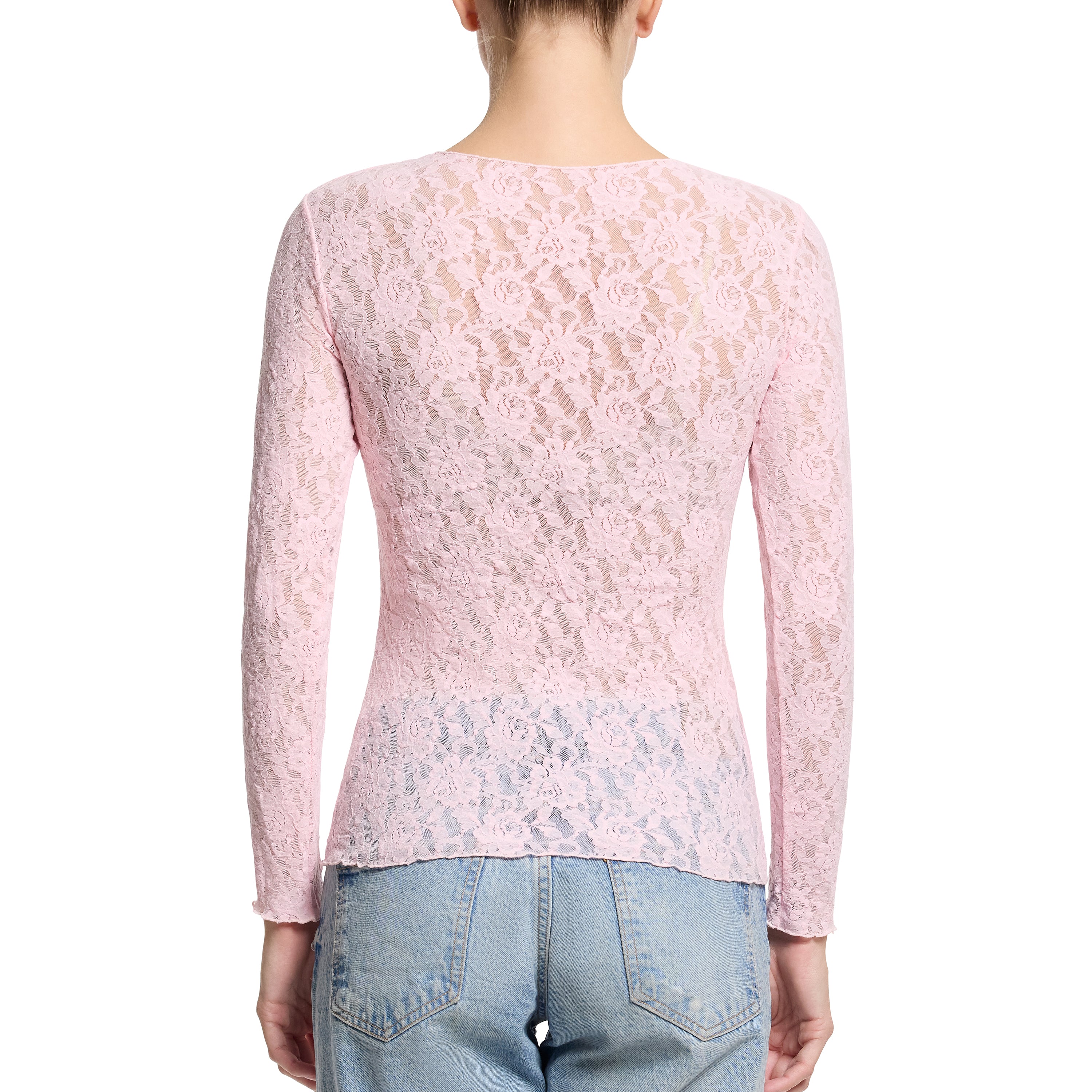 SIGNATURE LACE LONG SLEEVE TOP