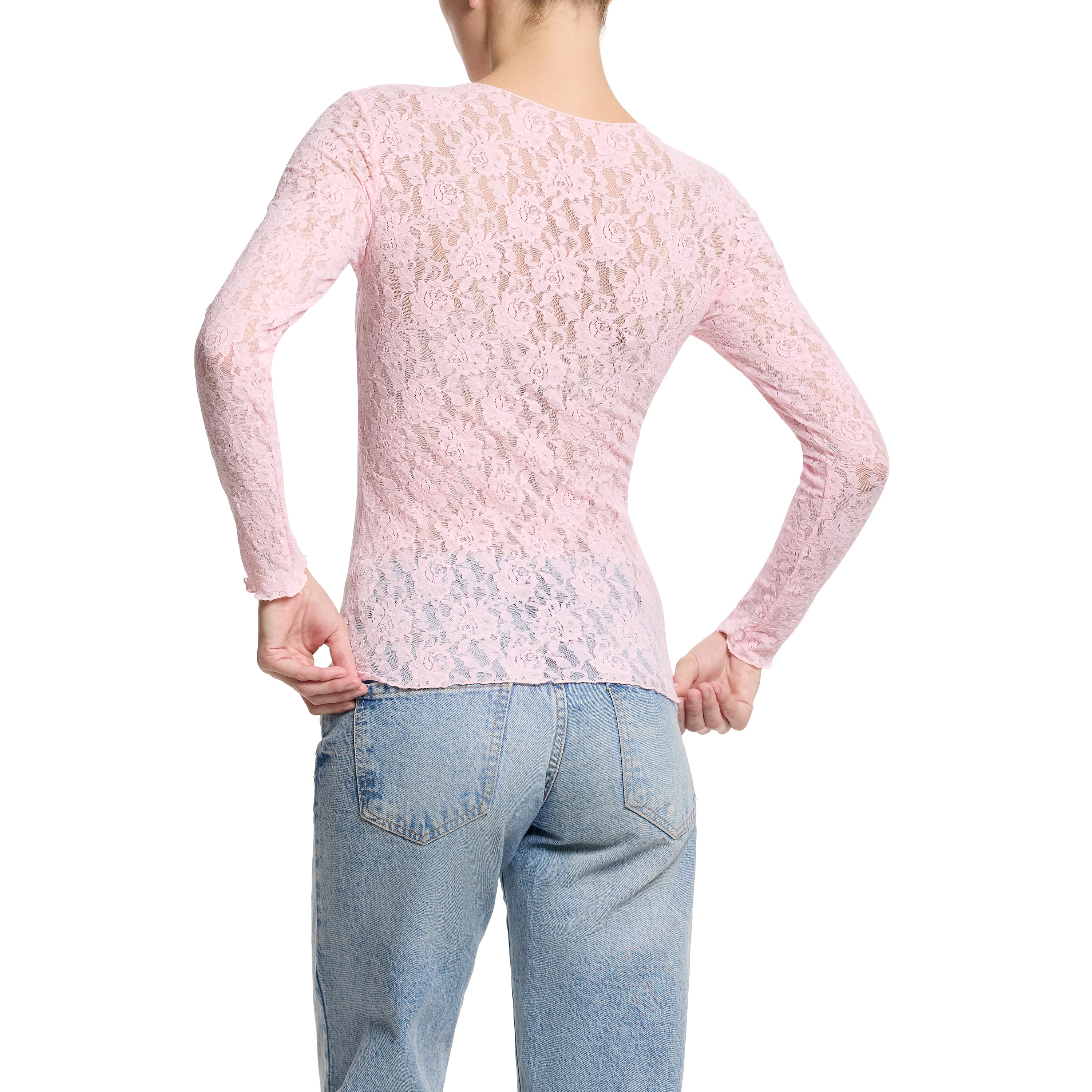 SIGNATURE LACE LONG SLEEVE TOP