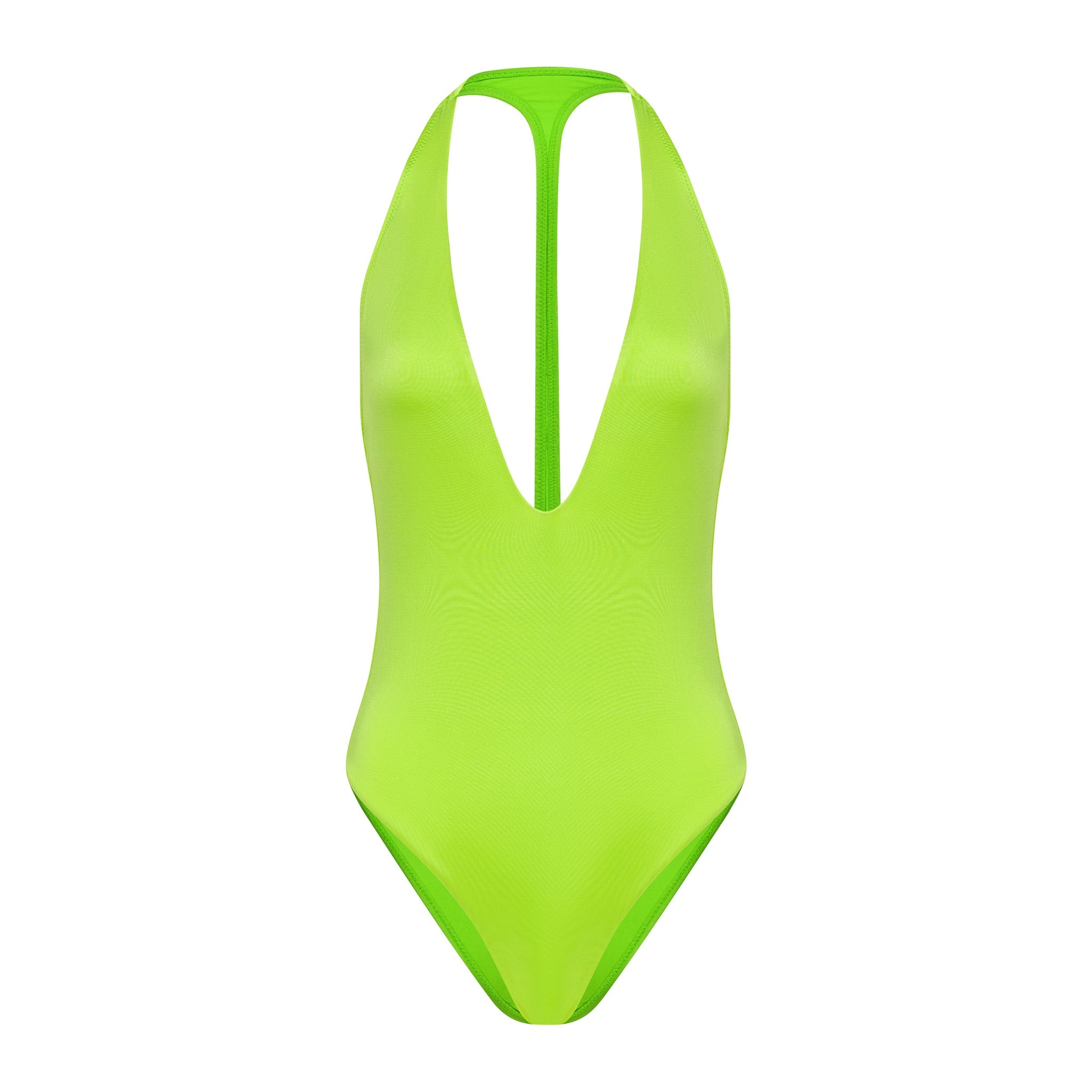 Flamingo one-piece cheeky bottom - lime glow - peixoto