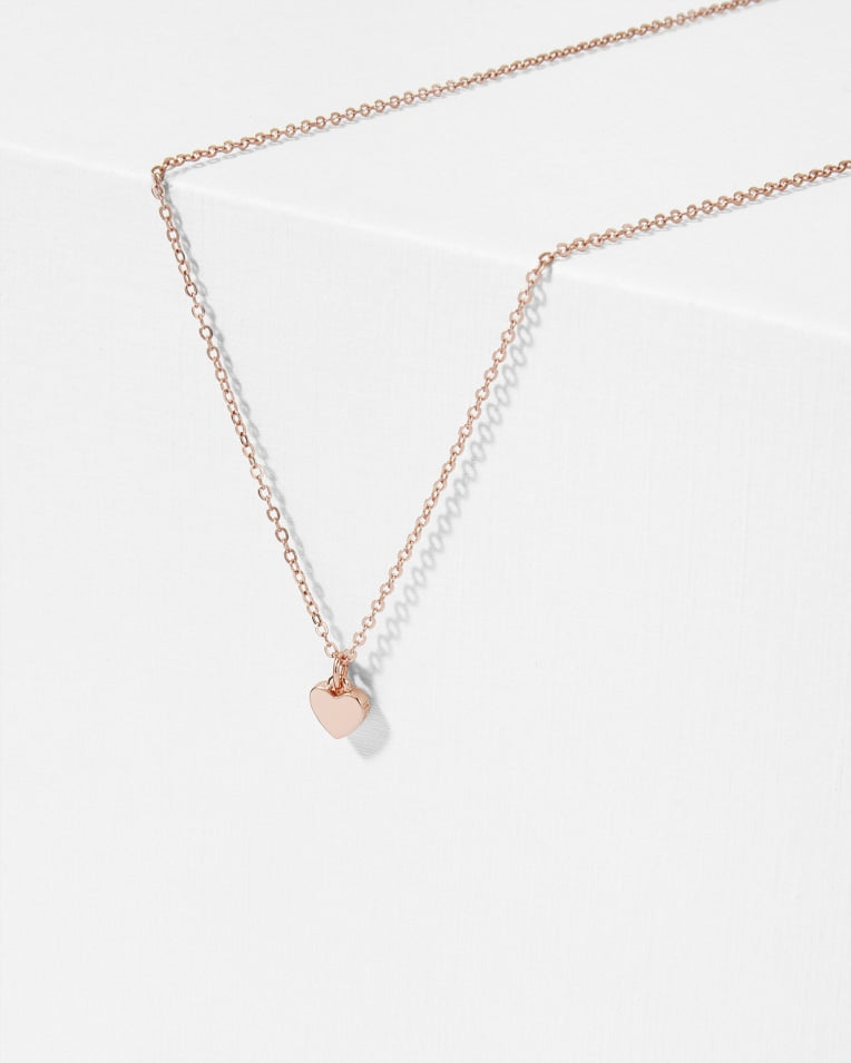 Hara Tiny Heart Pendant Necklace in Rose Gold