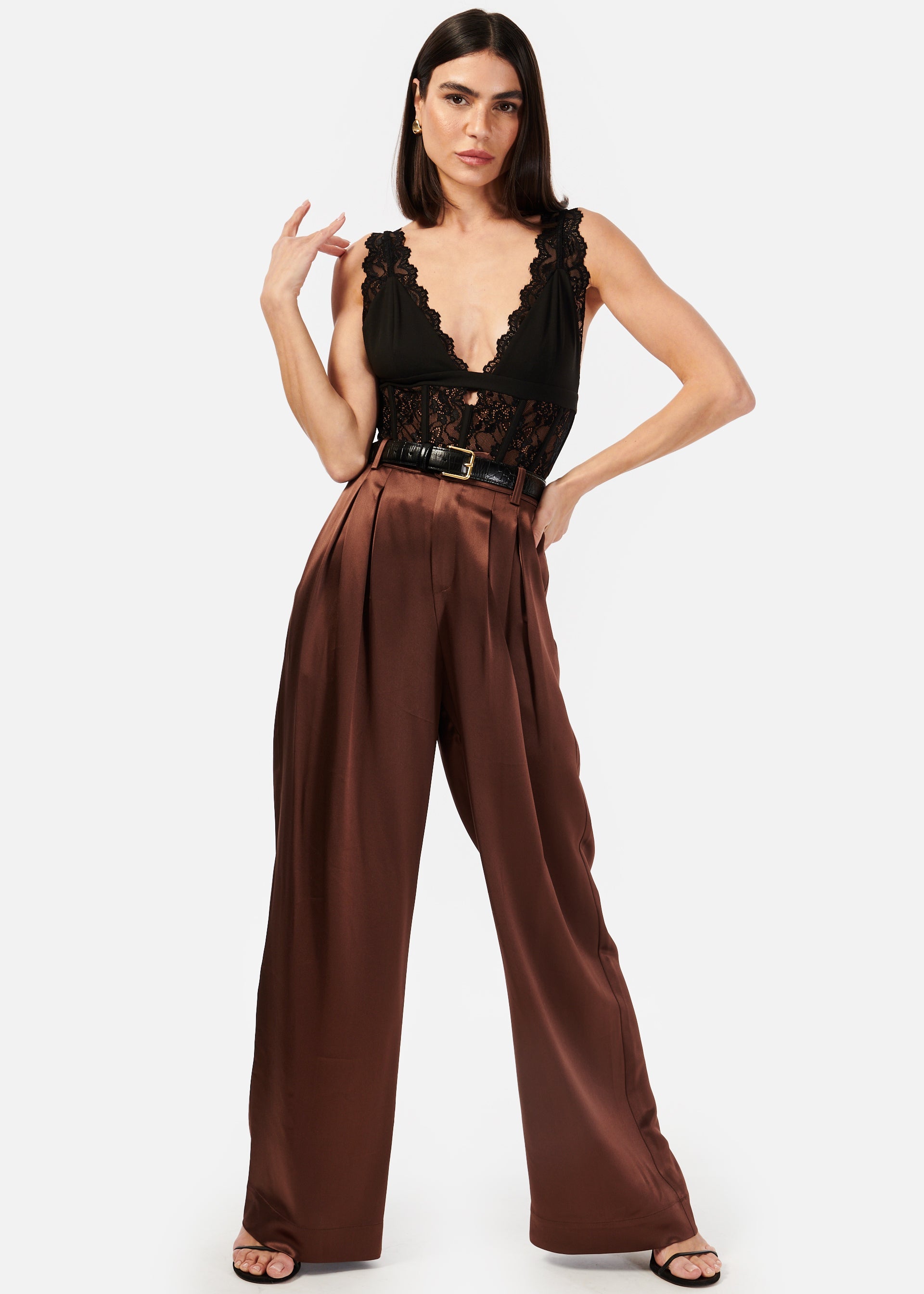 Davina Wide Leg Pant Coconut