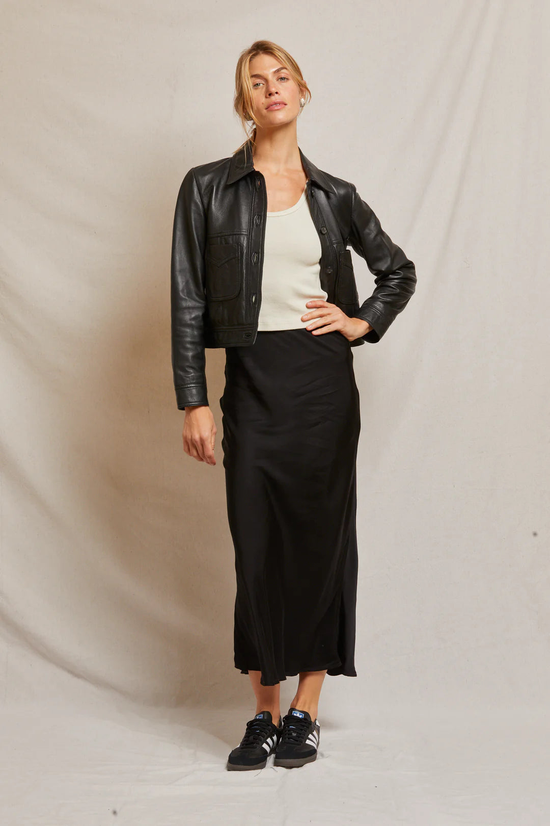 Bw81 - Genevieve - Satin Slip Skirt