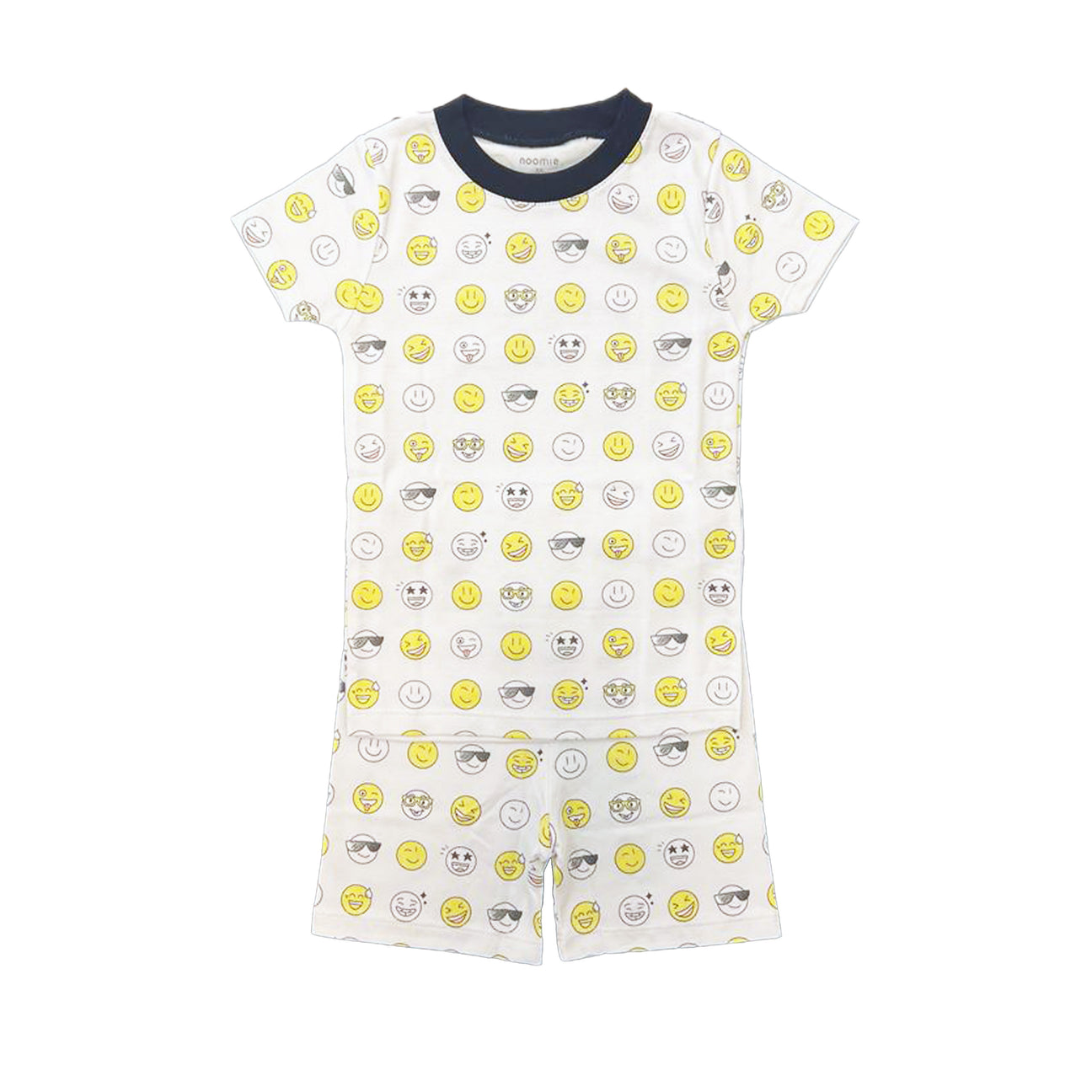 Two Piece Pj SS/shorts Happy Faces